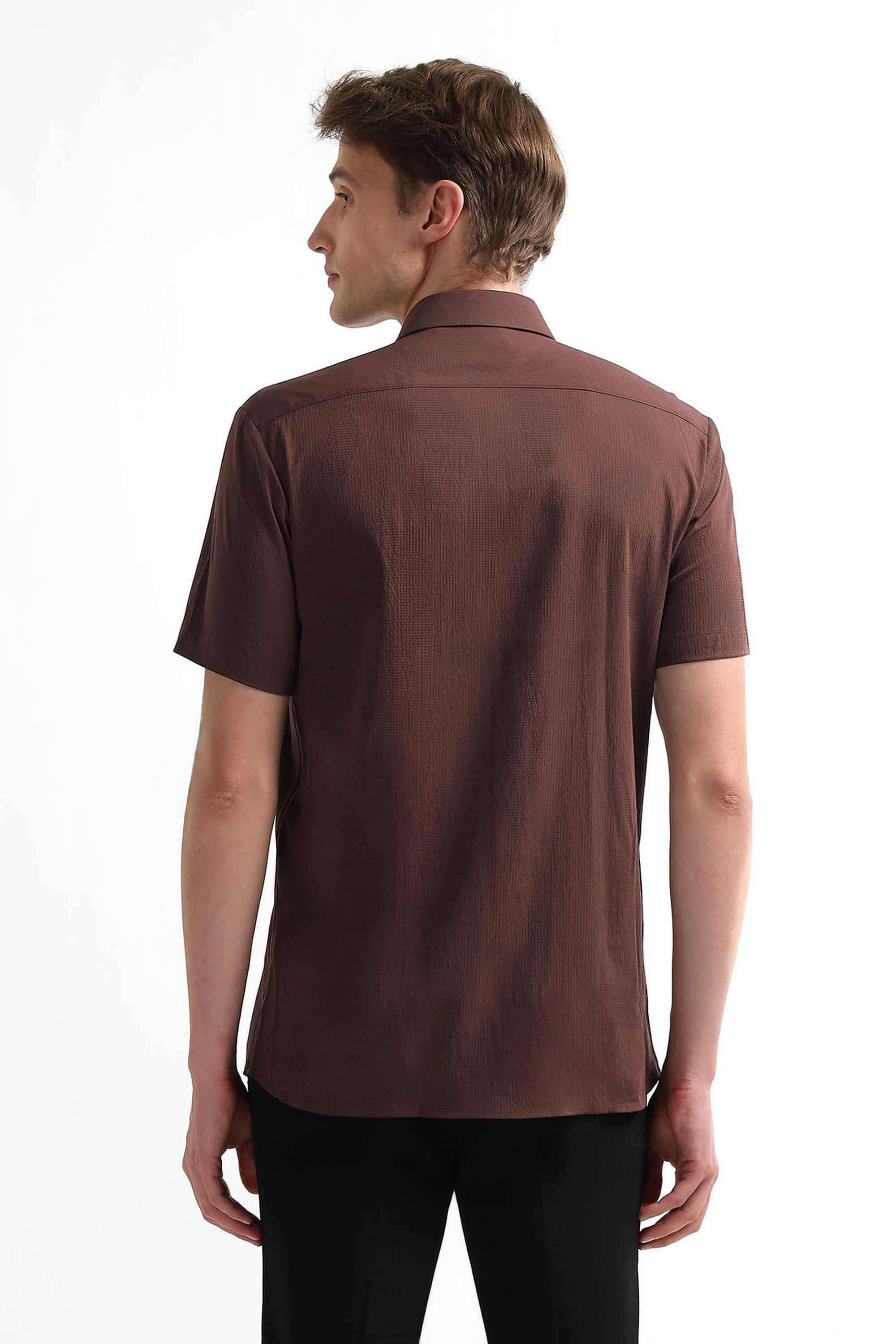 Solid-Polyester-Regular-Fit-Men-Casual-Wear-Shirt