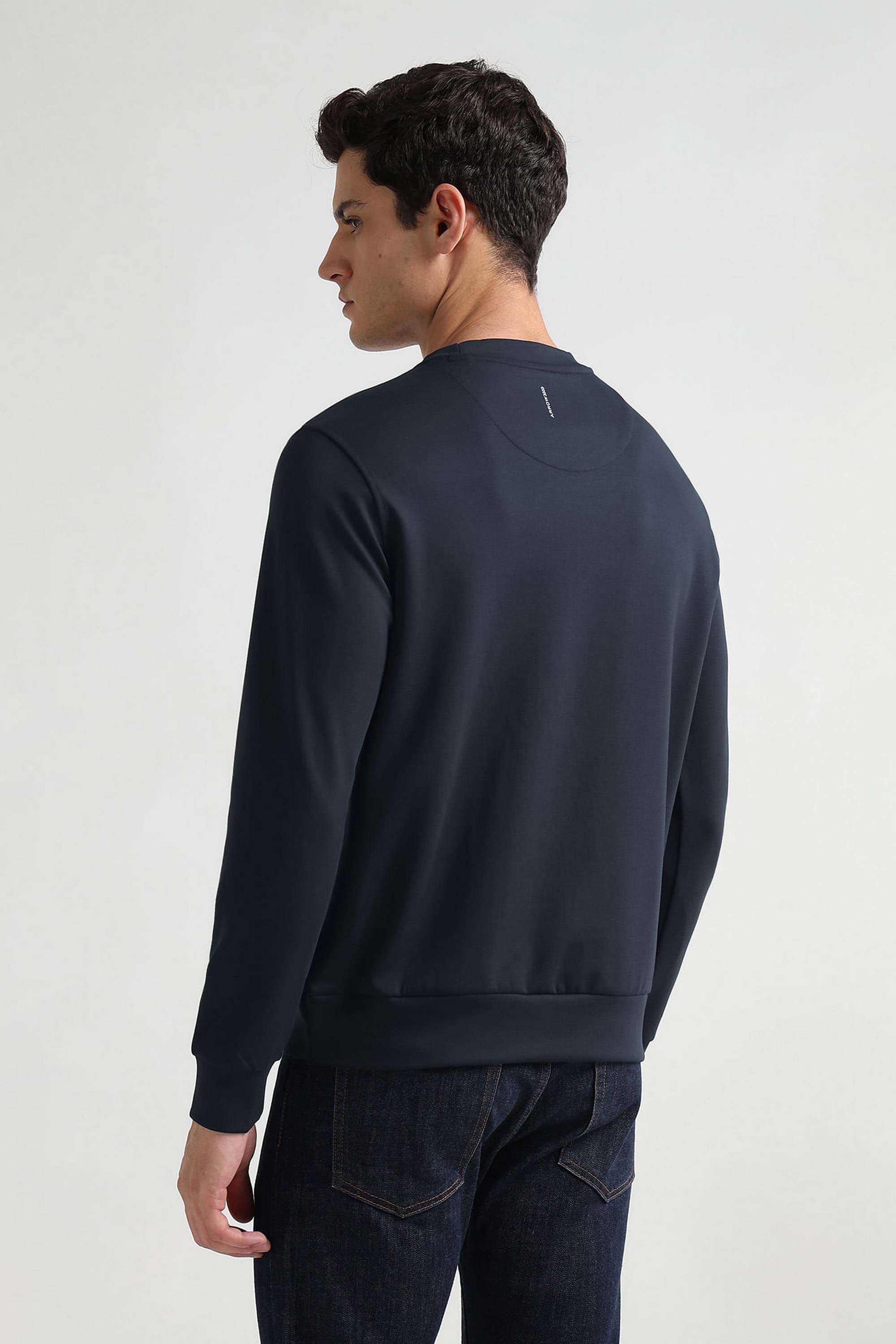 Solid-Cotton-Blend-Regular-Fit-Men-s-Sweatshirt