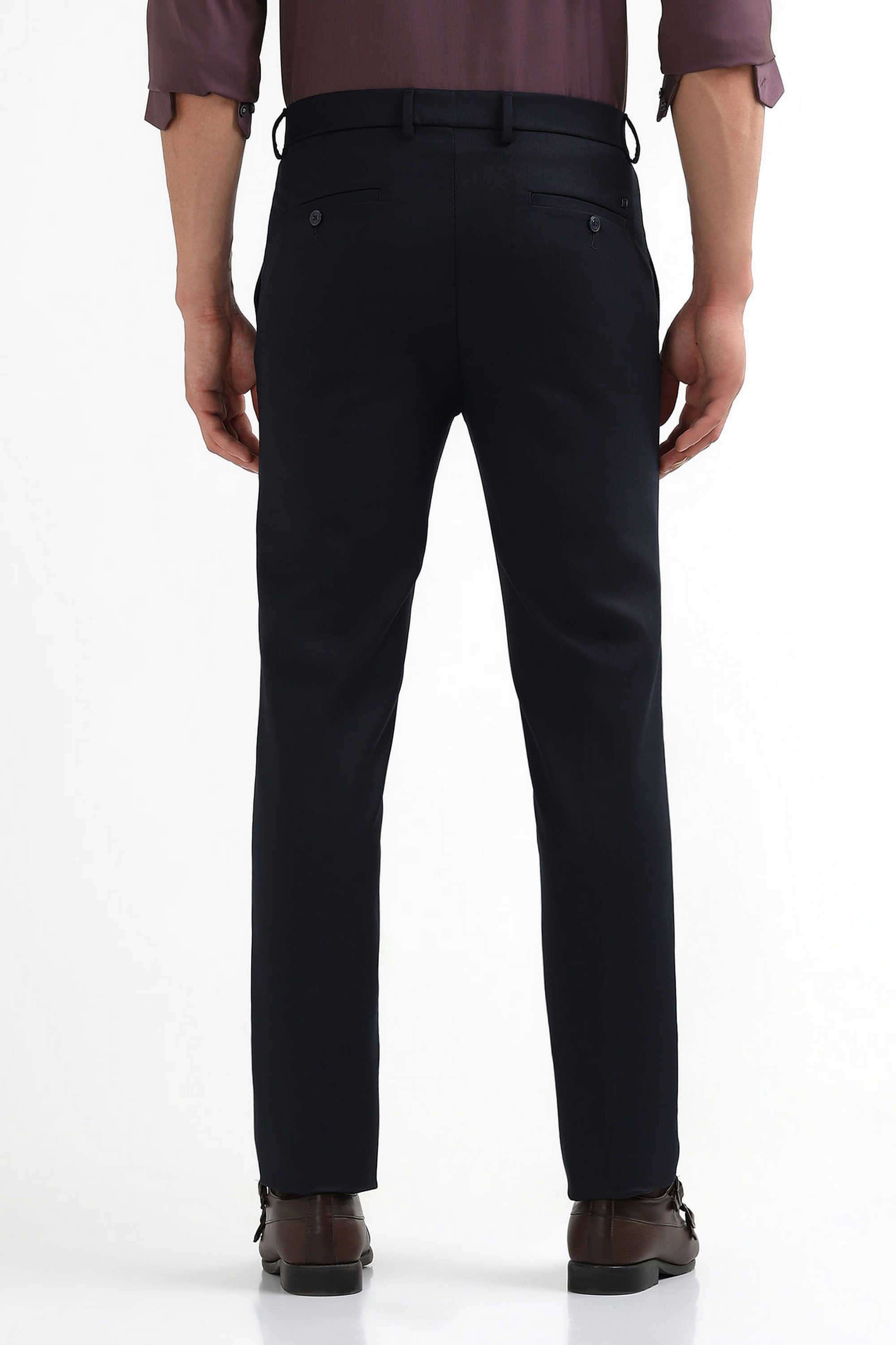 Solid-Blended-Fabric-Super-Slim-Fit-Men-Formal-Wear-Trouser