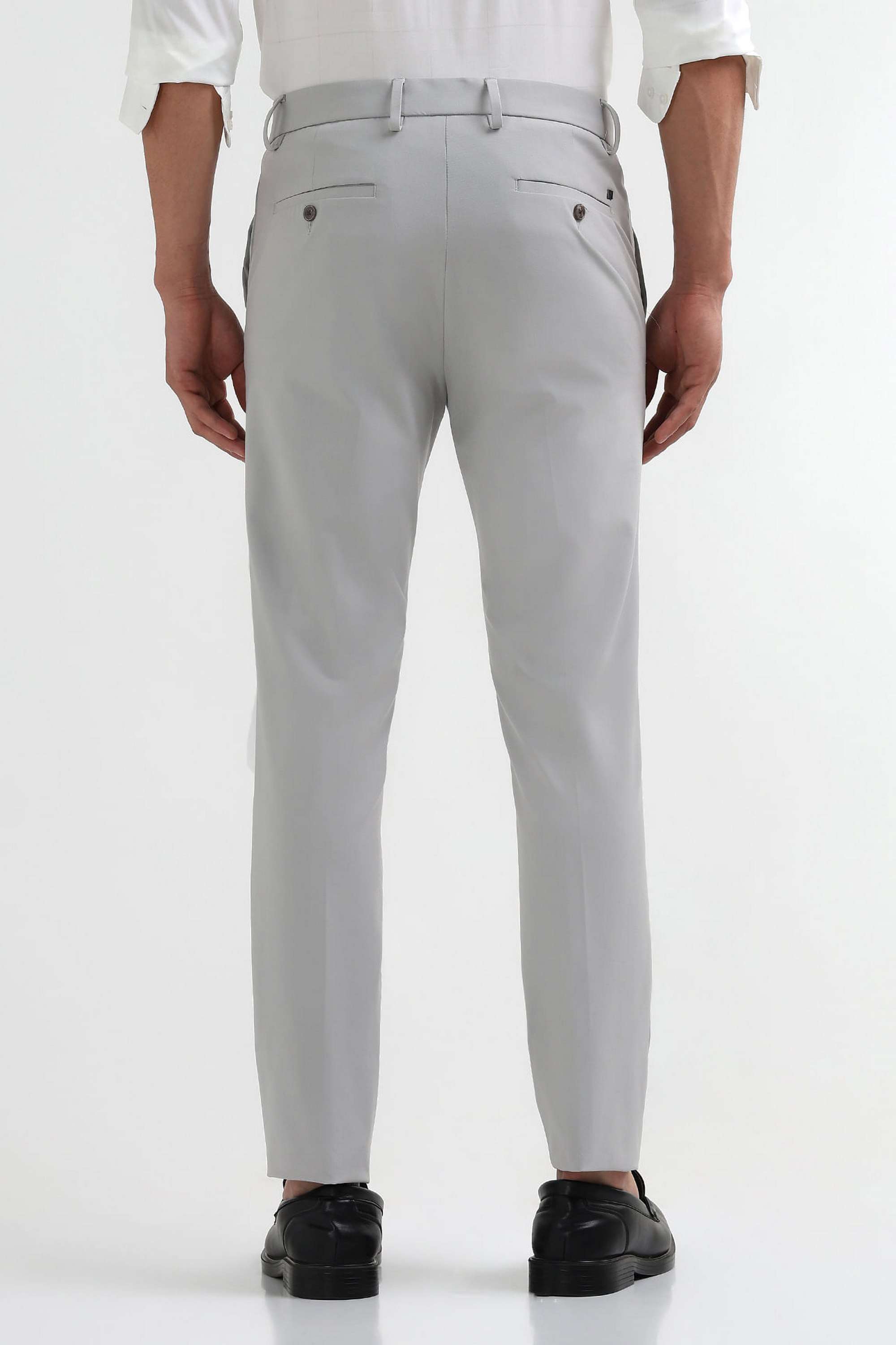 Solid-Polyester-Viscose-Super-Skinny-Fit-Men-s-Formal-Trousers