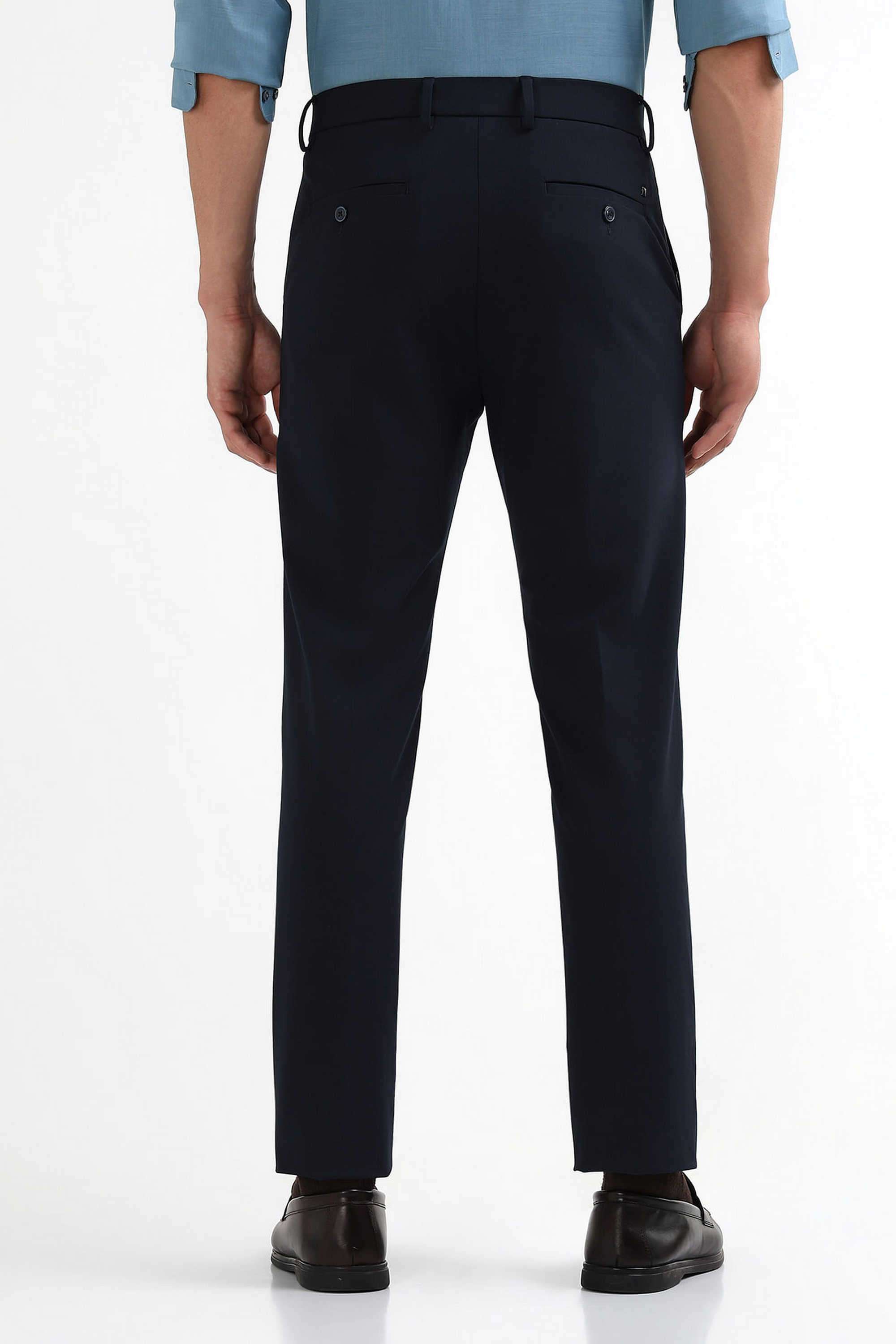 Solid-Blended-Fabric-Super-Slim-Fit-Men-s-Formal-Trousers