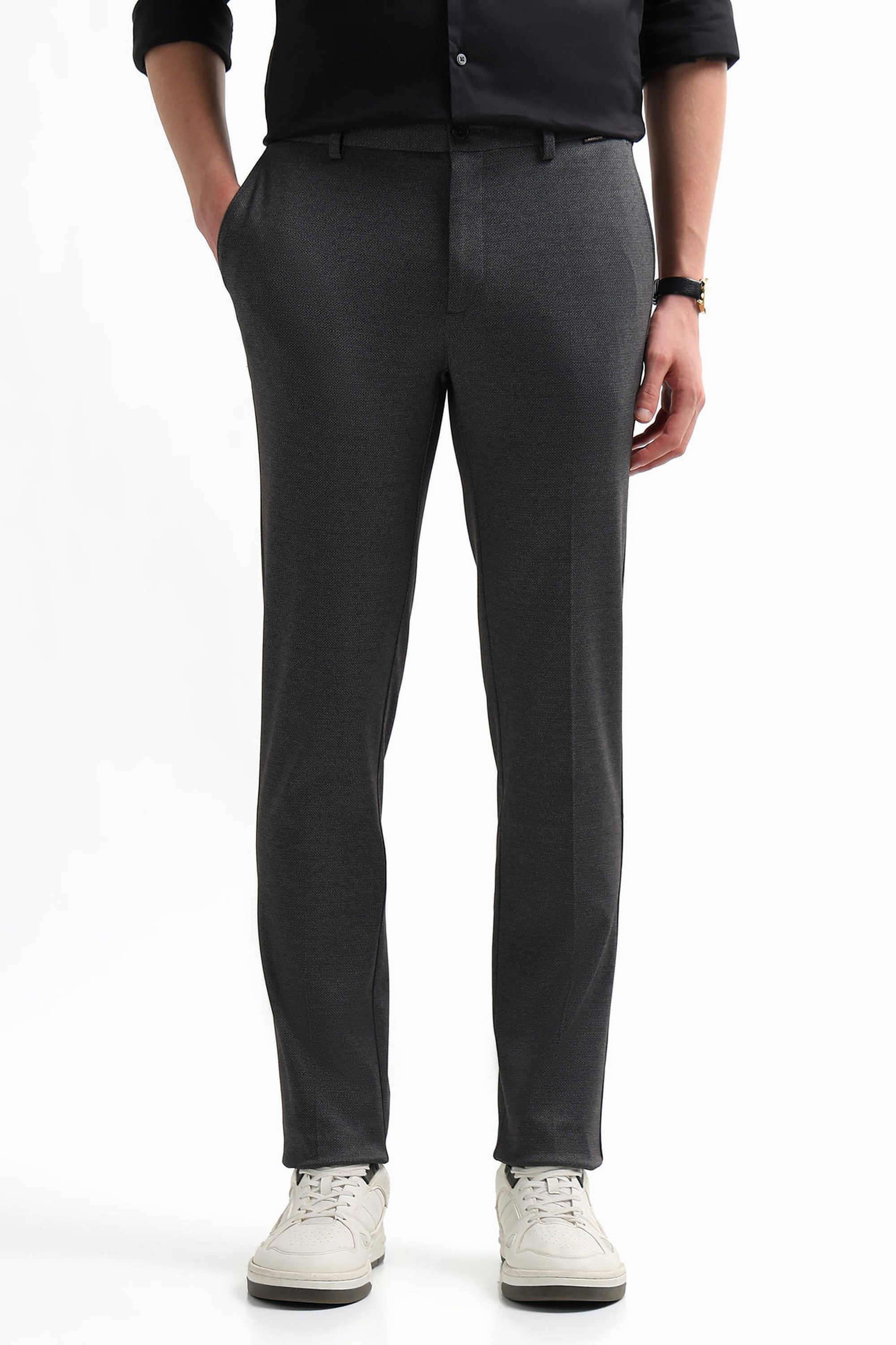 Textured-Polyester-Super-Slim-Fit-Men-s-Trousers