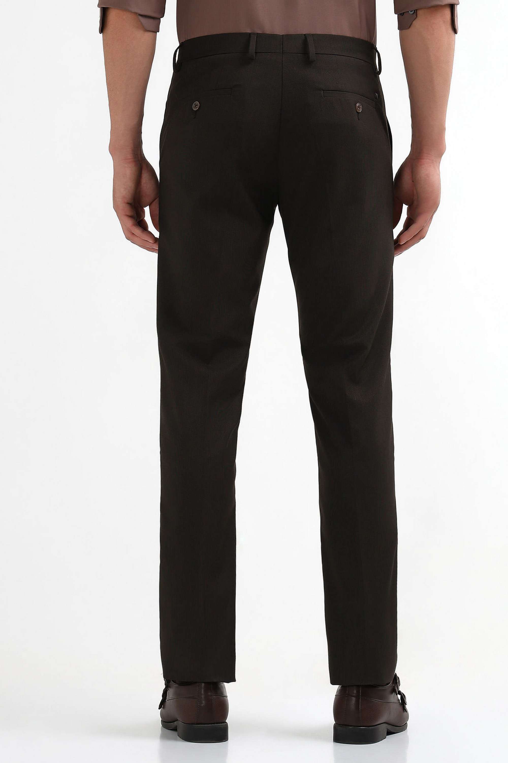 Solid-Polyester-Viscose-Regular-Fit-Men-s-Formal-Trousers