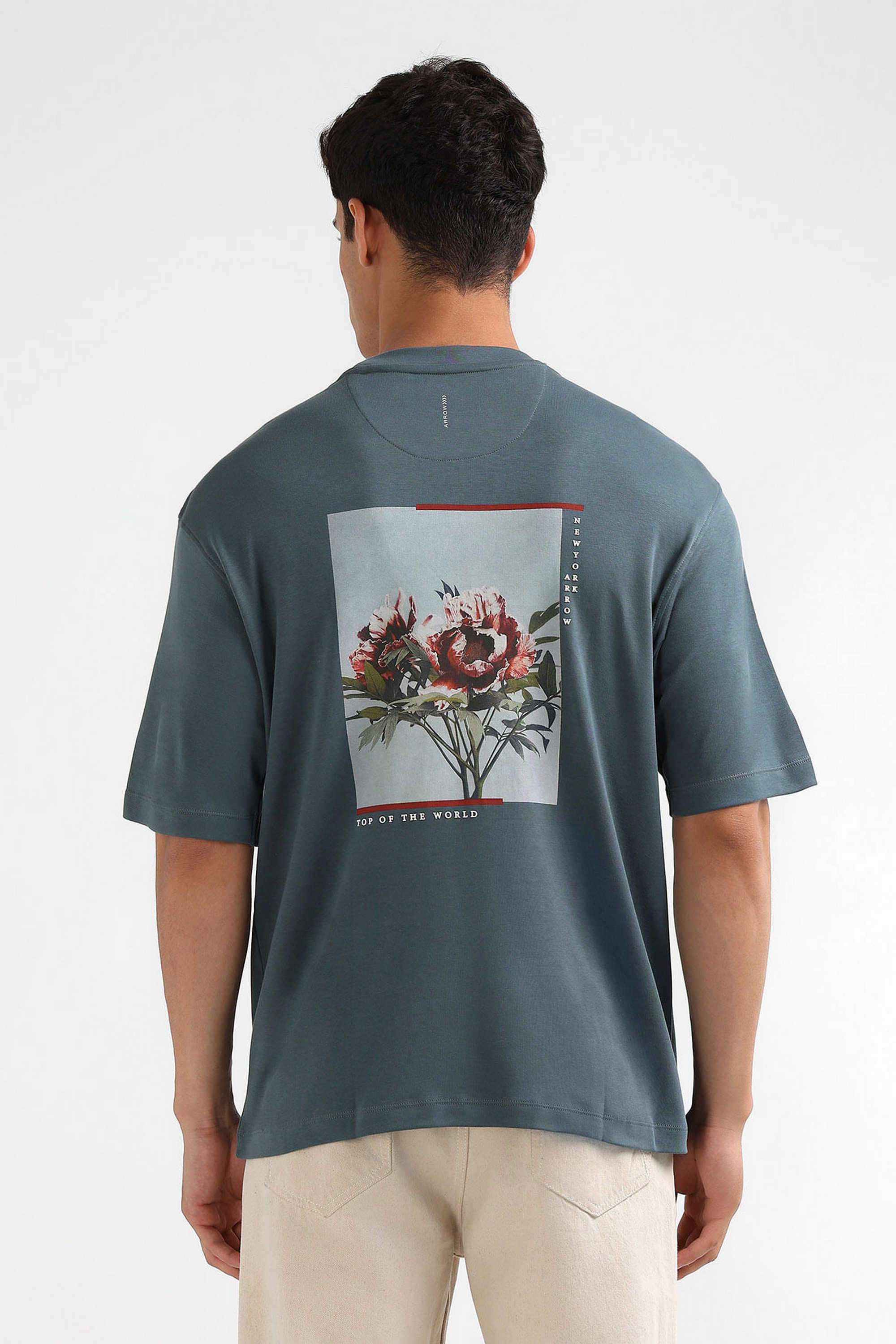 Graphic-Print-Cotton-Blend-Relaxed-Fit-Men-T-Shirt