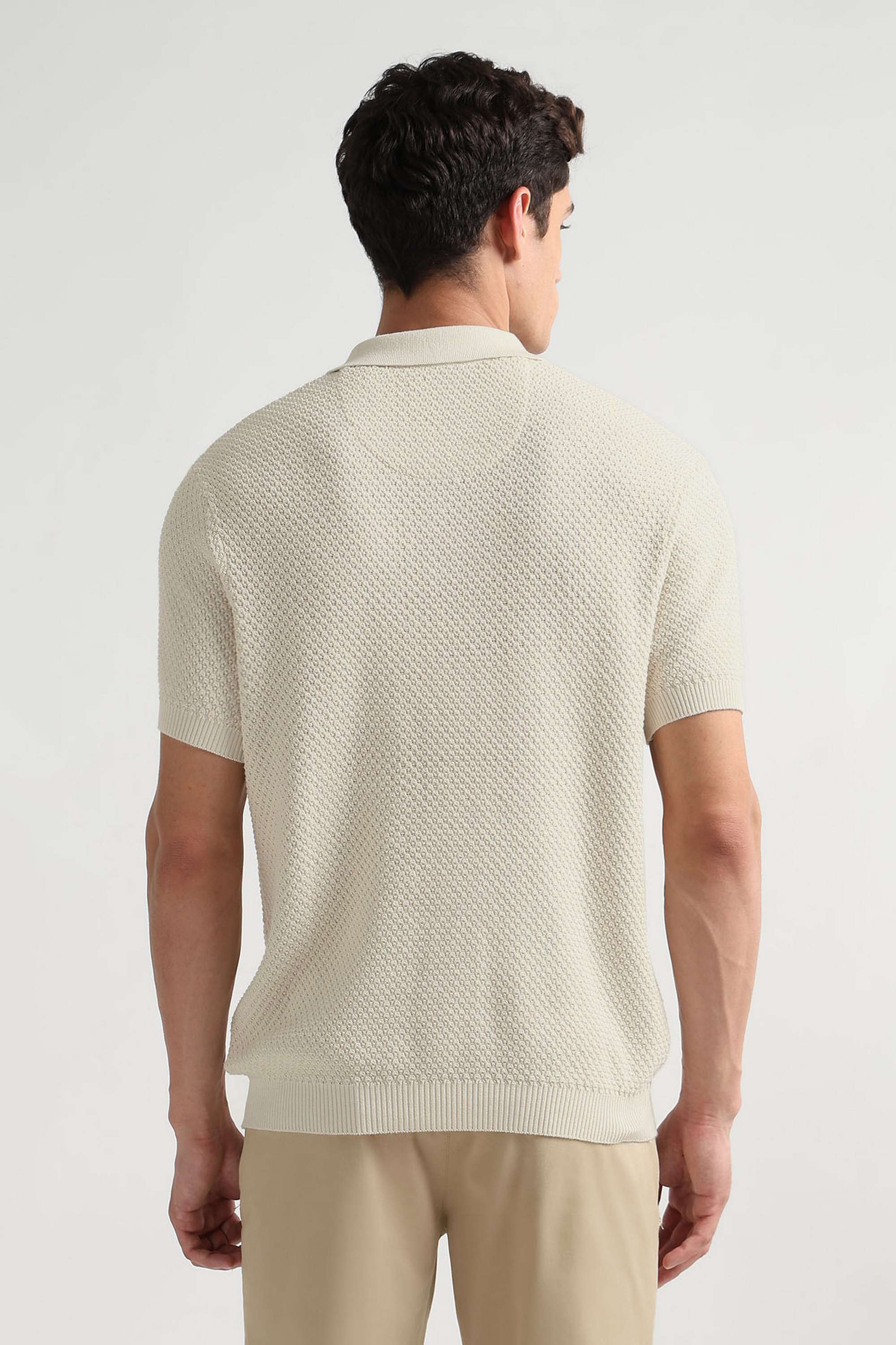 Solid-Cotton-Blend-Round-Neck-Men-s-T-Shirt