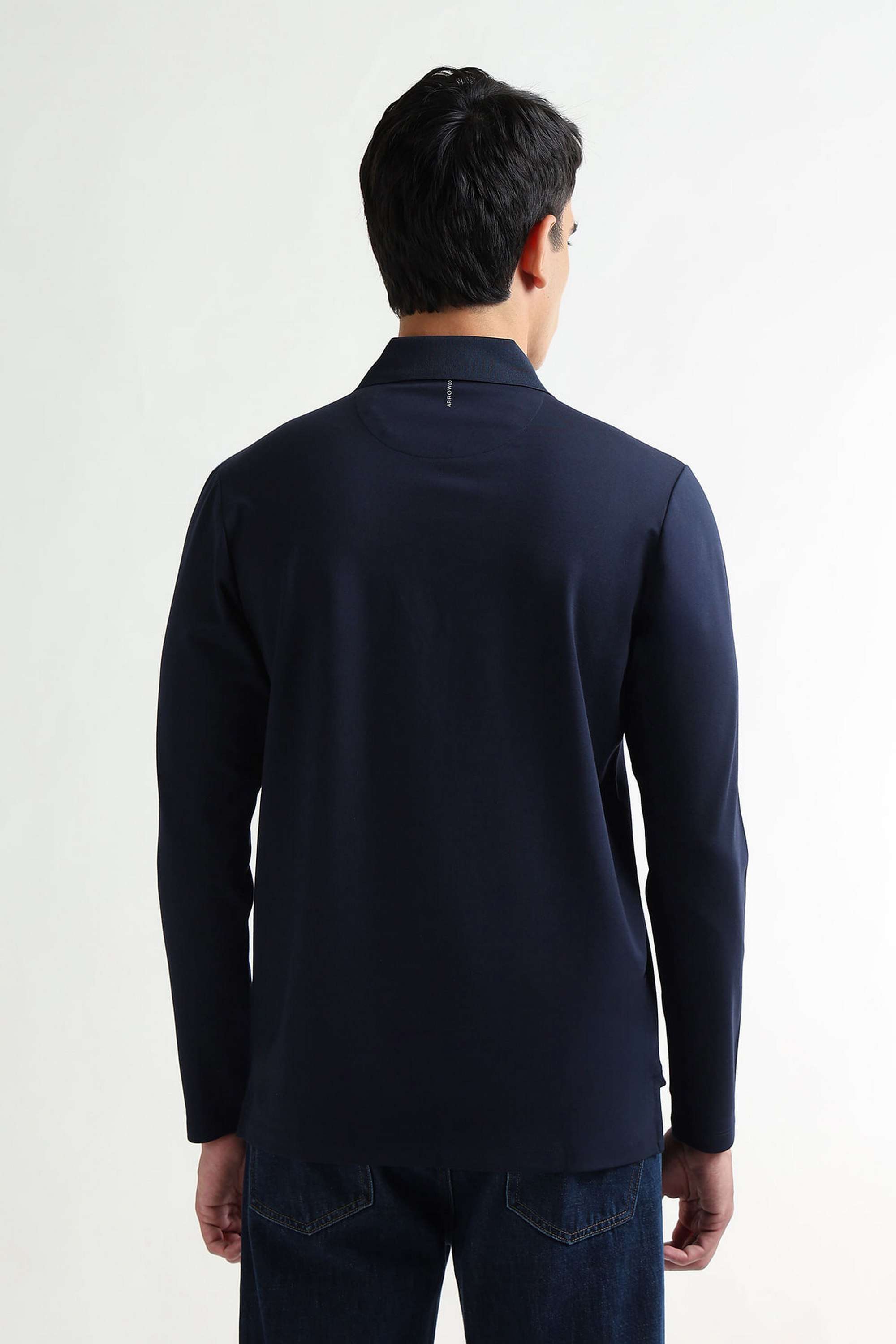 Solid-Cotton-Blend-Round-Neck-Men-s-T-Shirt