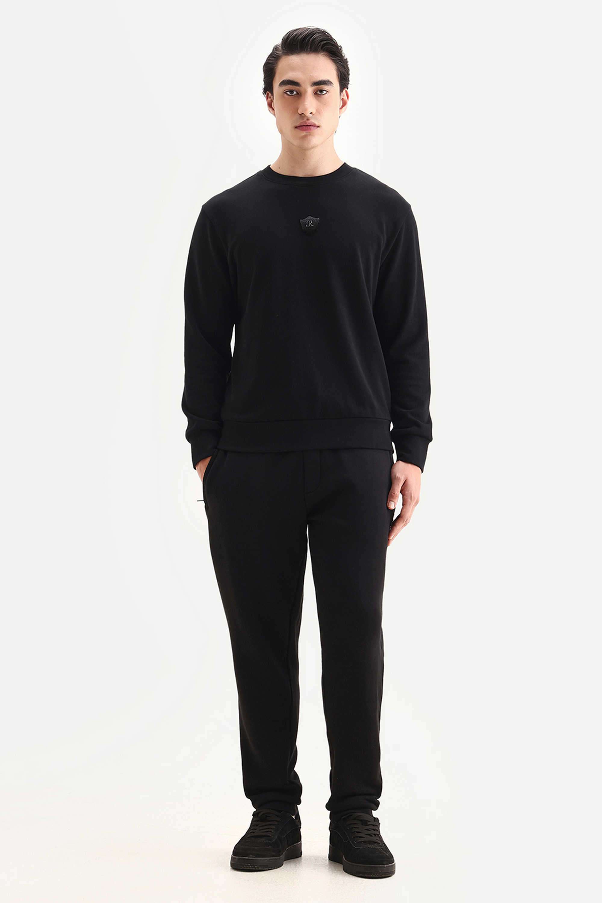 Solid-Cotton-Regular-Fit-Men-s-Track-Pants