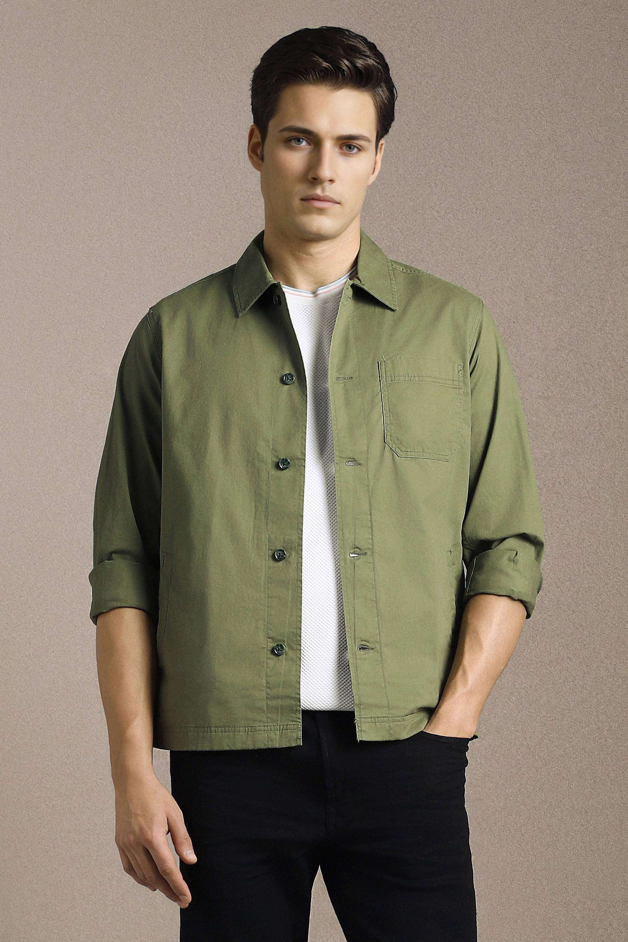 Checks-Cotton-Blend-Regular-Fit-Men-s-Shacket