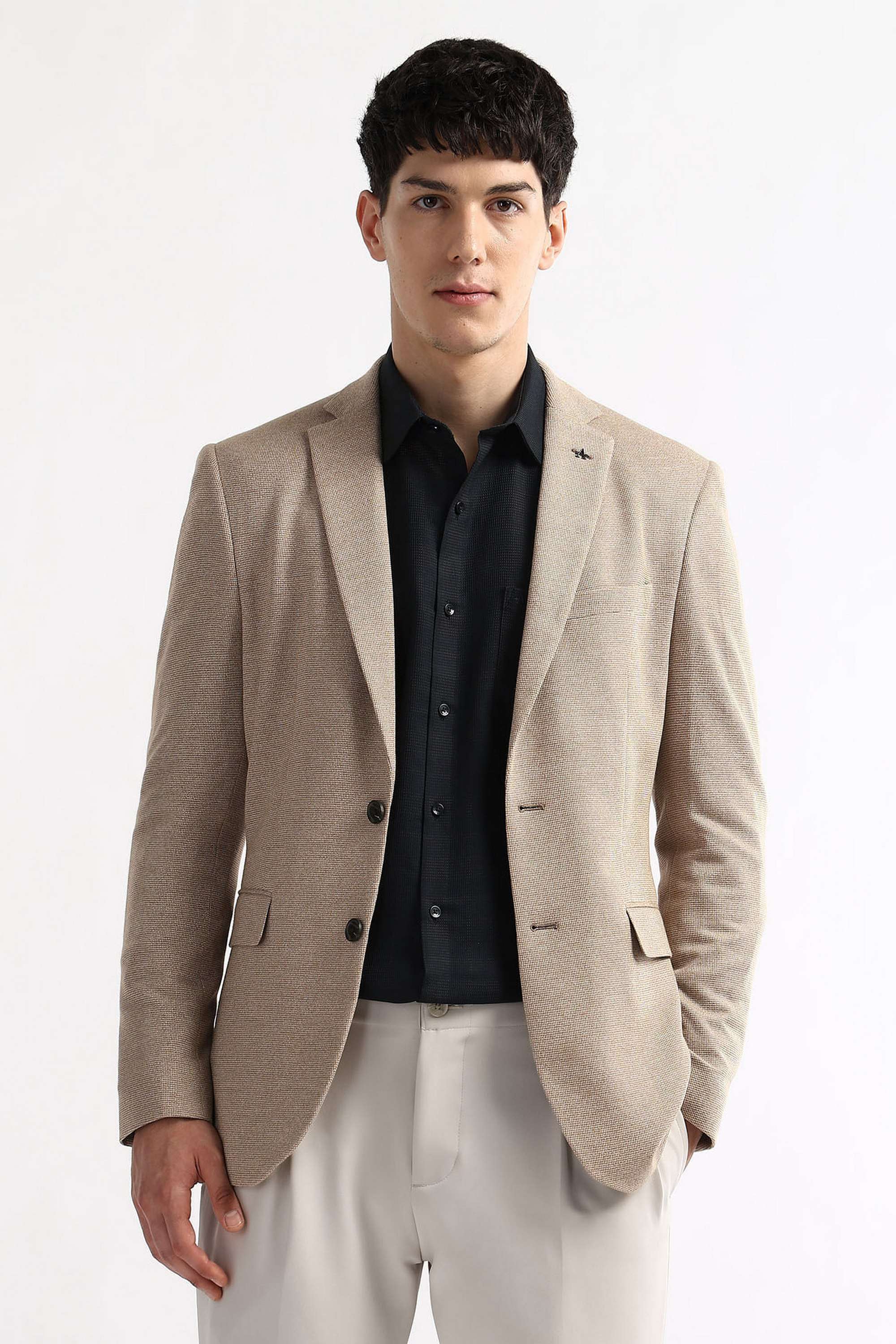 Solid-Terrylene-Rayon-Regular-Fit-Men-s-Formal-Blazer