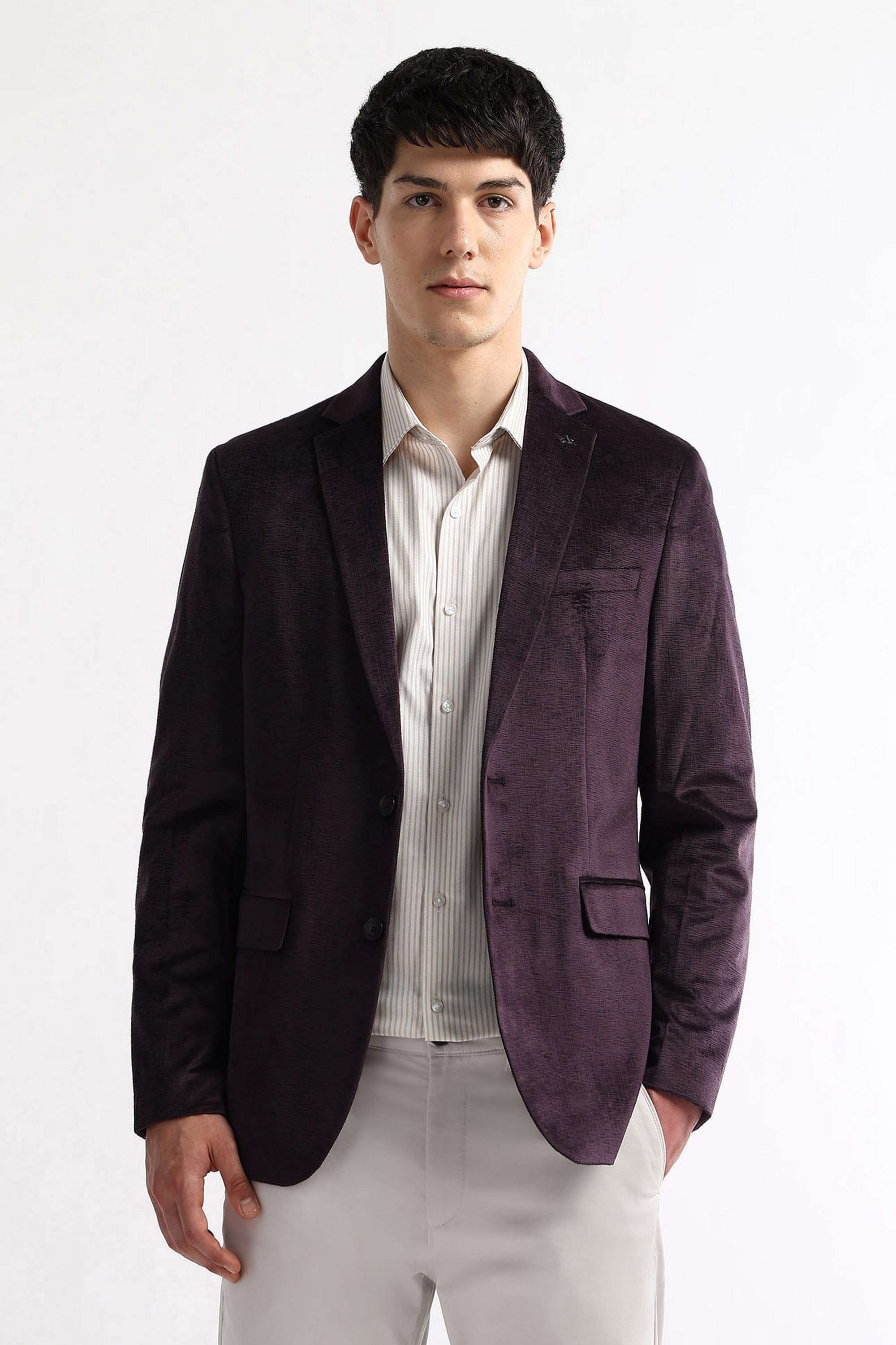 Solid-Terrylene-Rayon-Regular-Fit-Men-s-Formal-Blazer