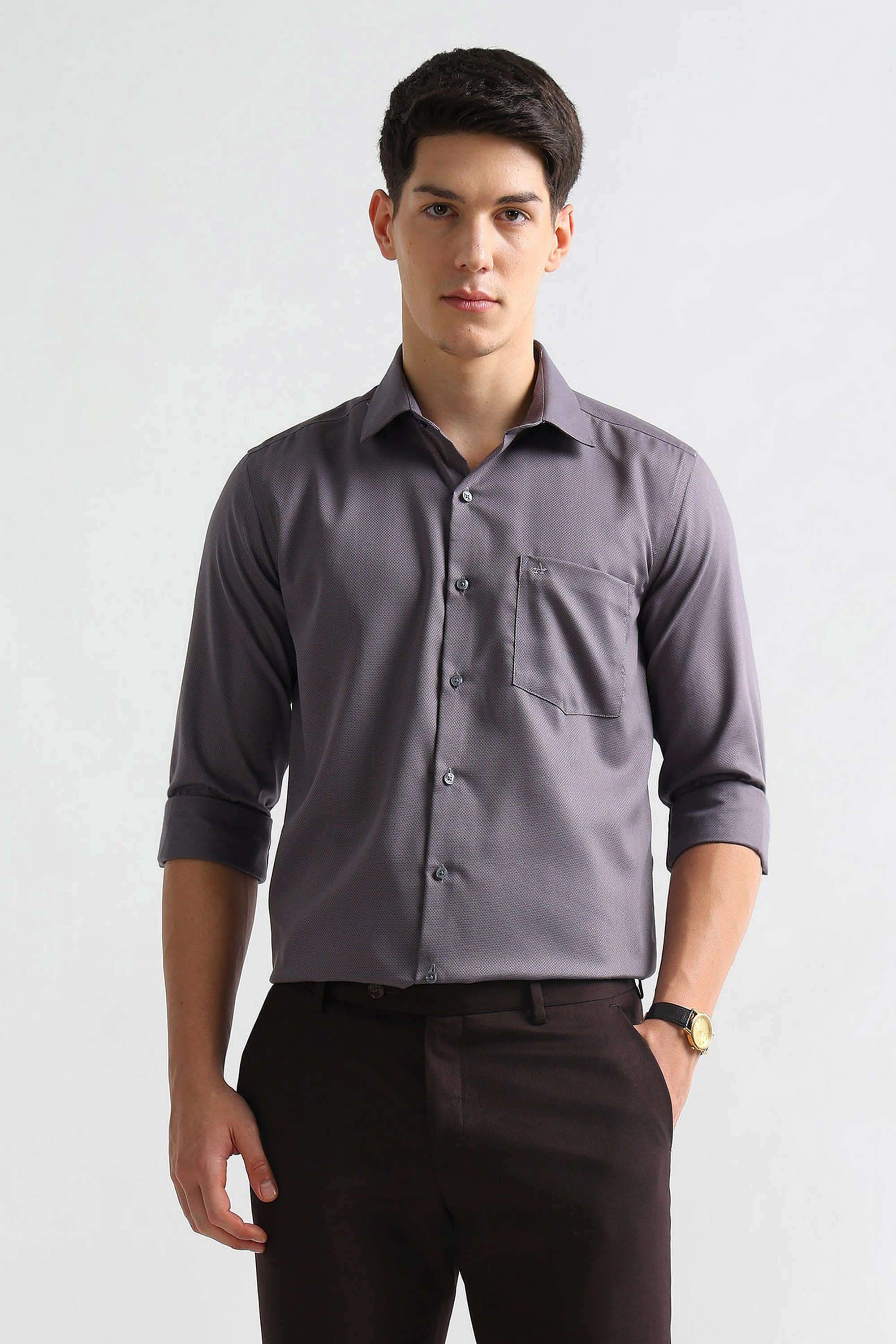 Solid-Cotton-Slim-Fit-Men-s-Shirt