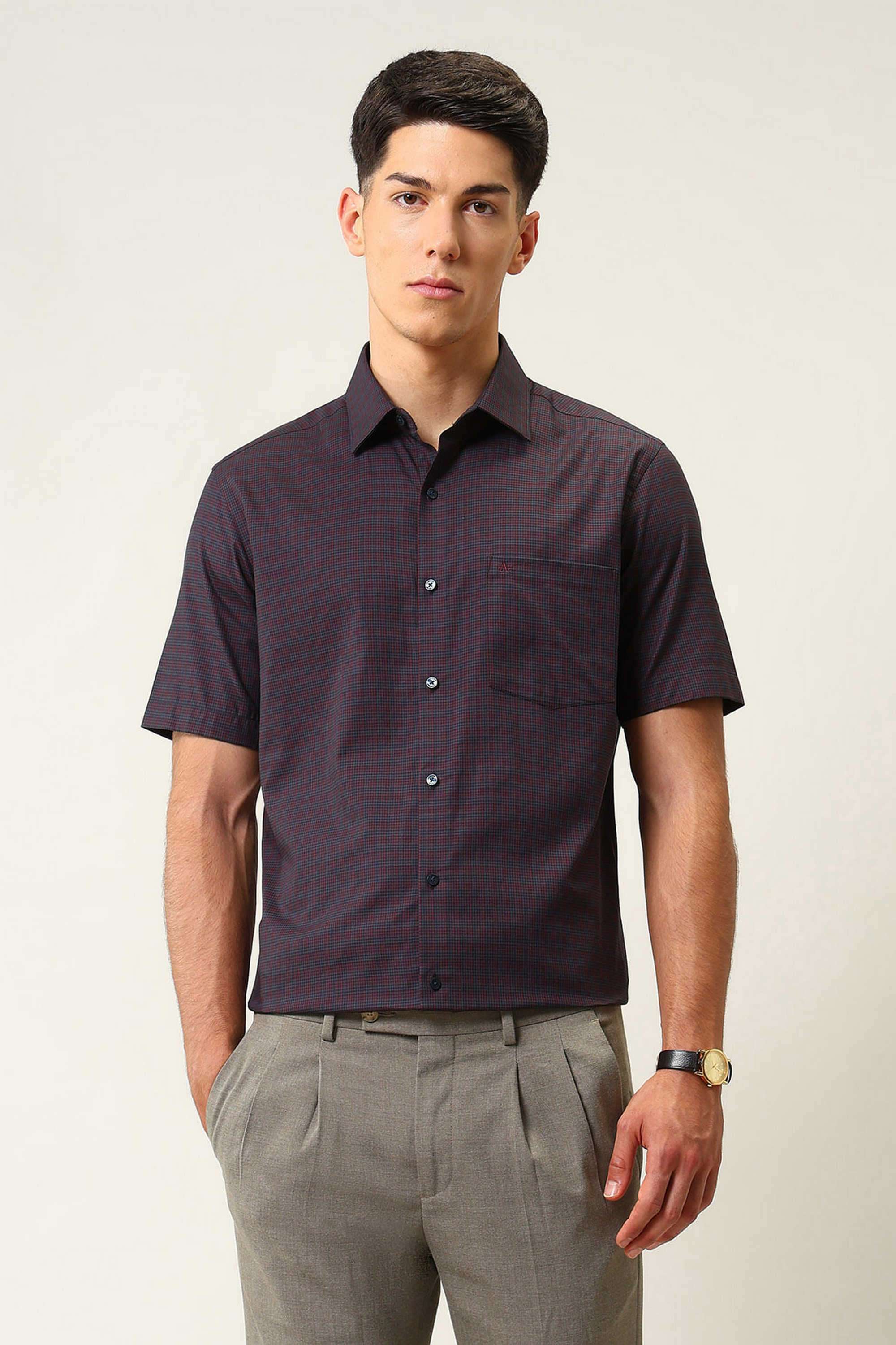 Solid-Cotton-Regular-Fit-Men-s-Formal-Shirt