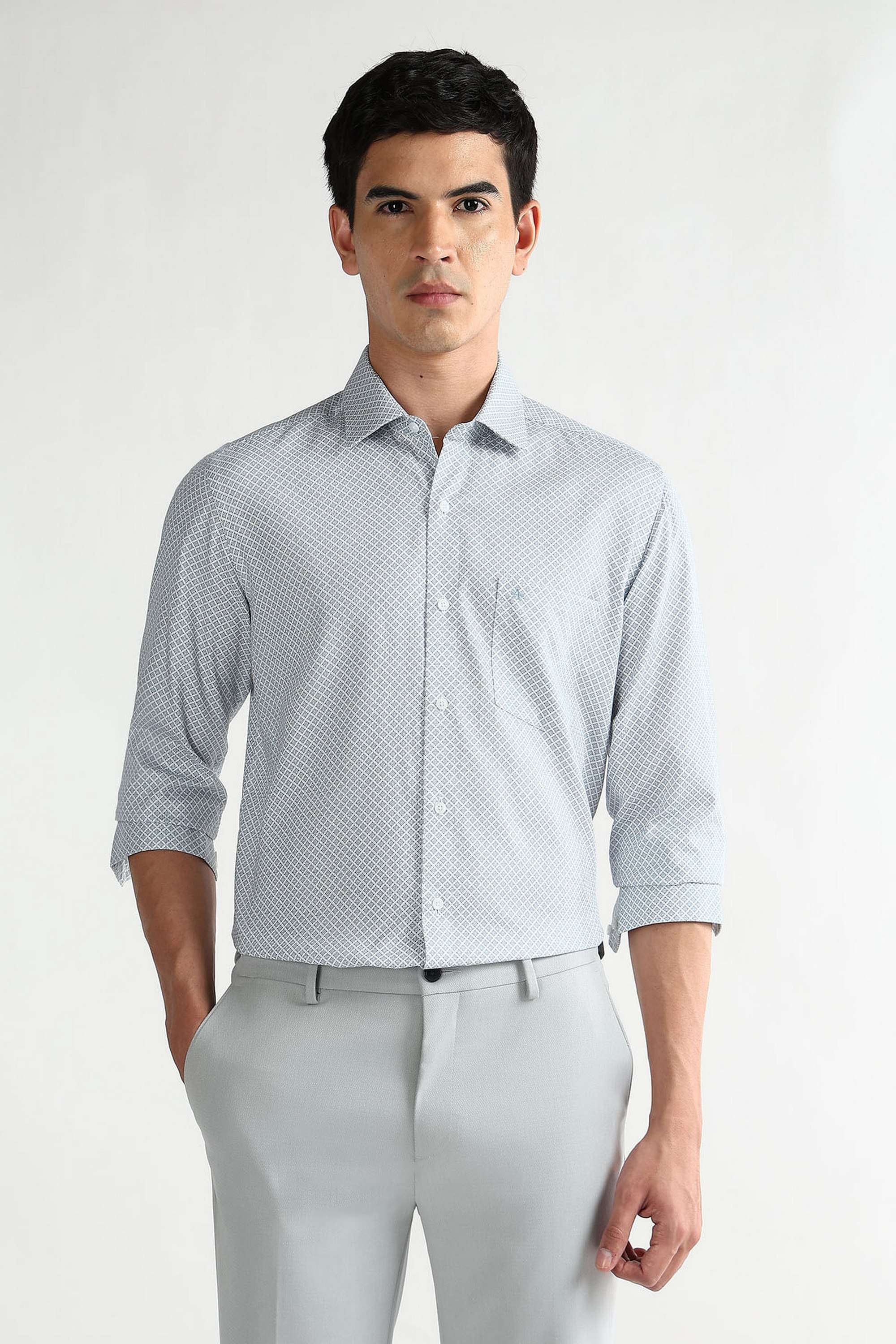 Printed-Cotton-Slim-Fit-Men-s-Formal-Wear-Shirt