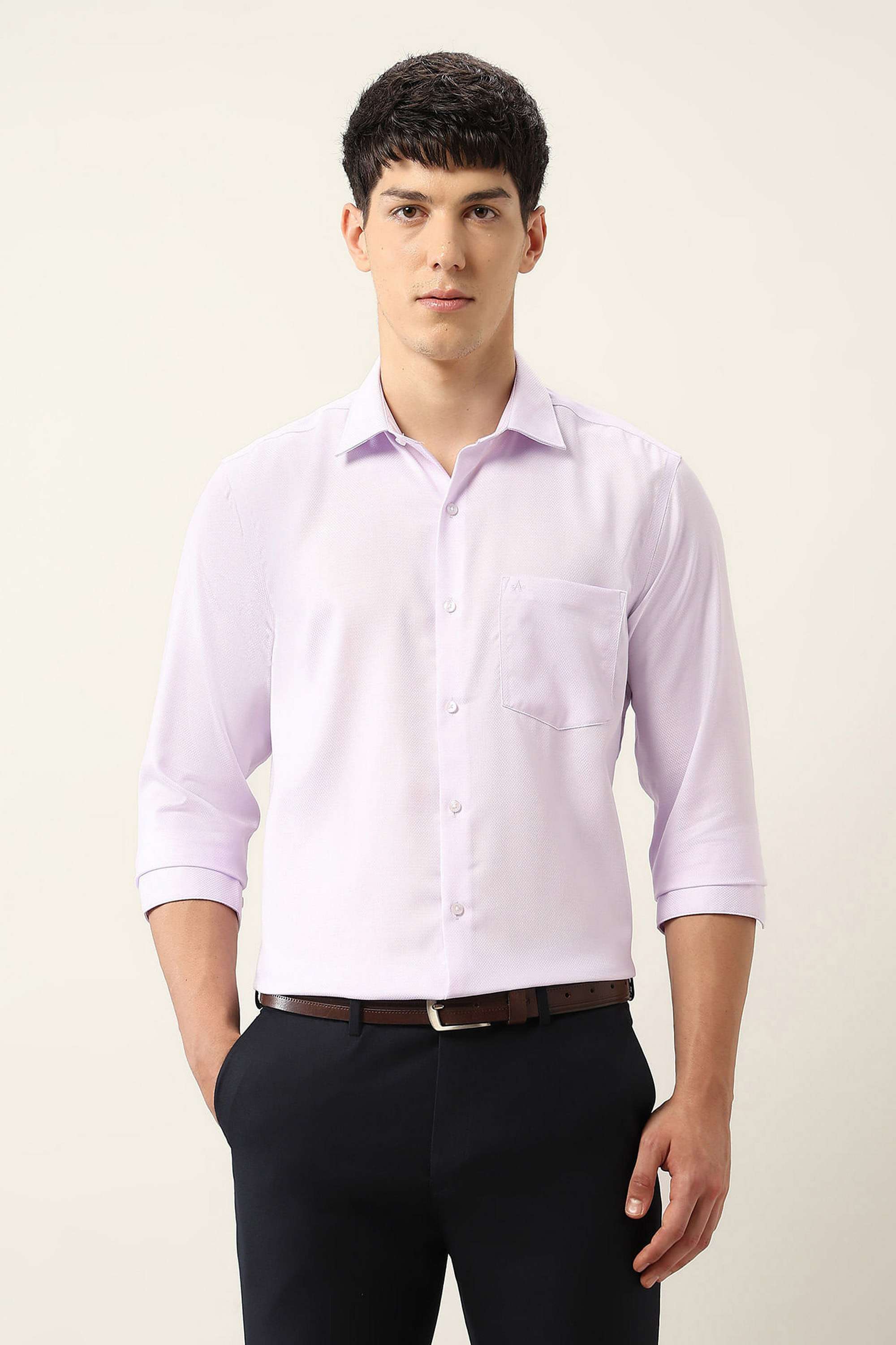 Solid-Cotton-Regular-Fit-Men-s-Shirt