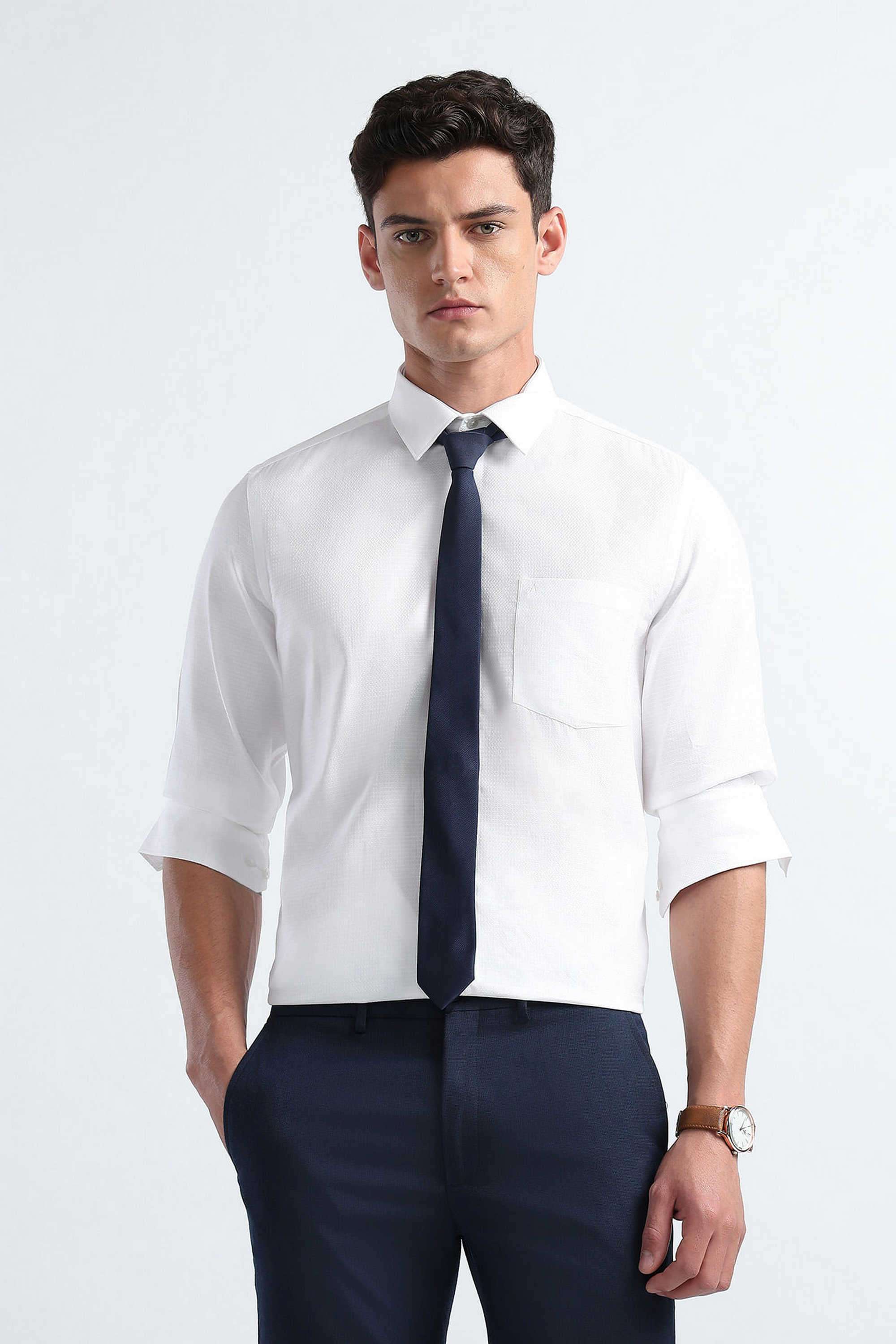 Solid-Cotton-Regular-Fit-Men-s-Formal-Shirt