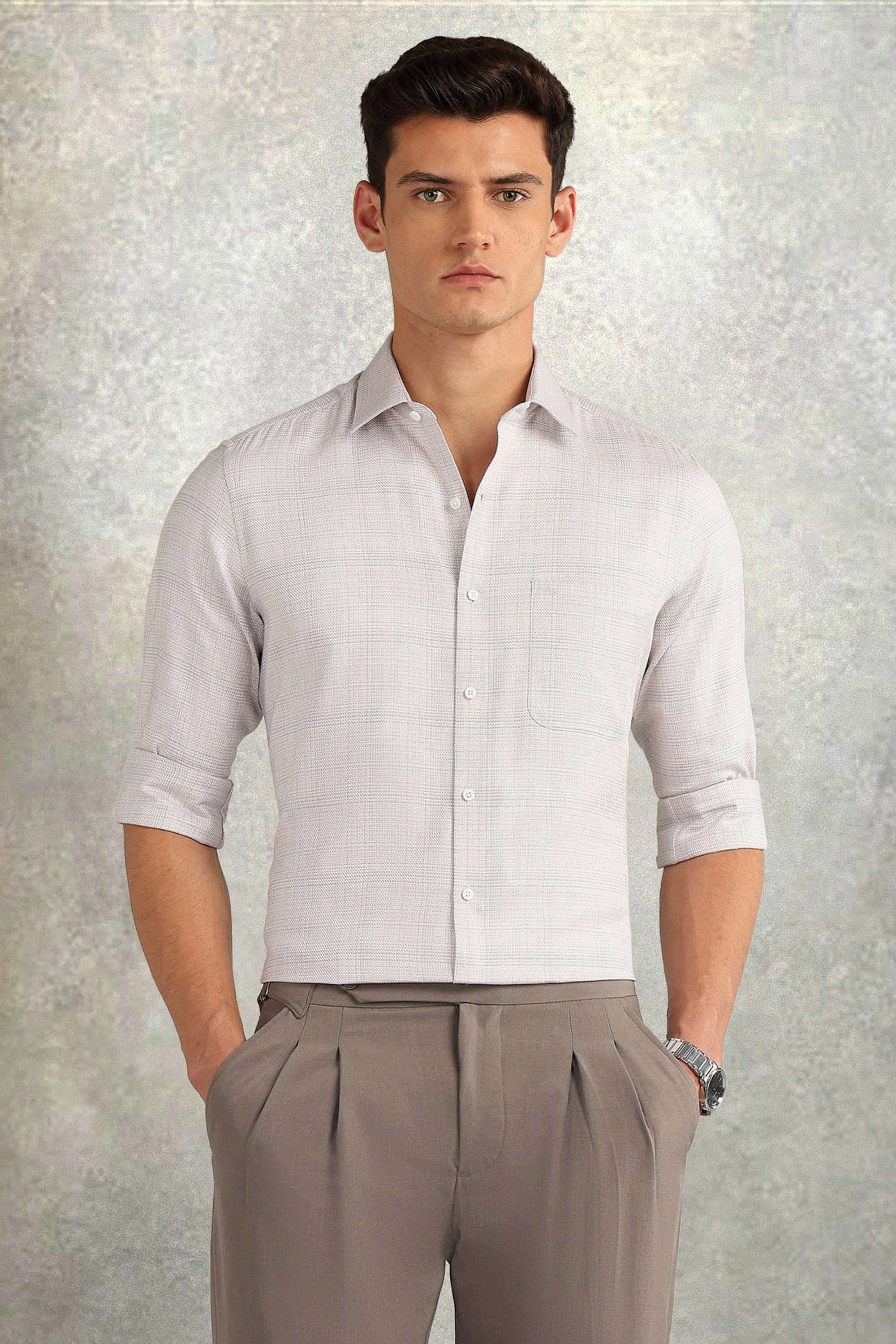 Solid-Cotton-Regular-Fit-Men-s-Shirt