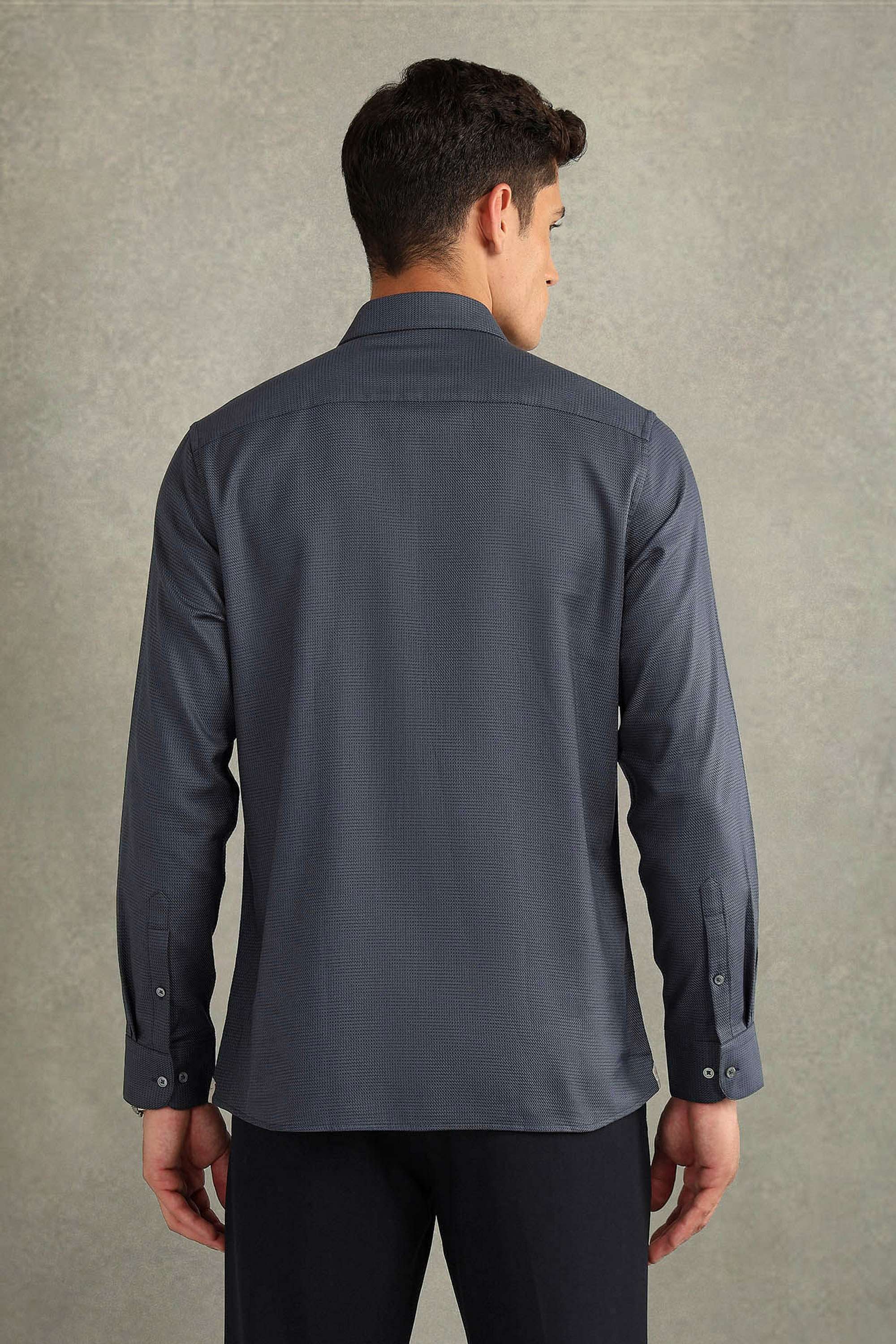 Solid-Cotton-Regular-Fit-Men-s-Shirt