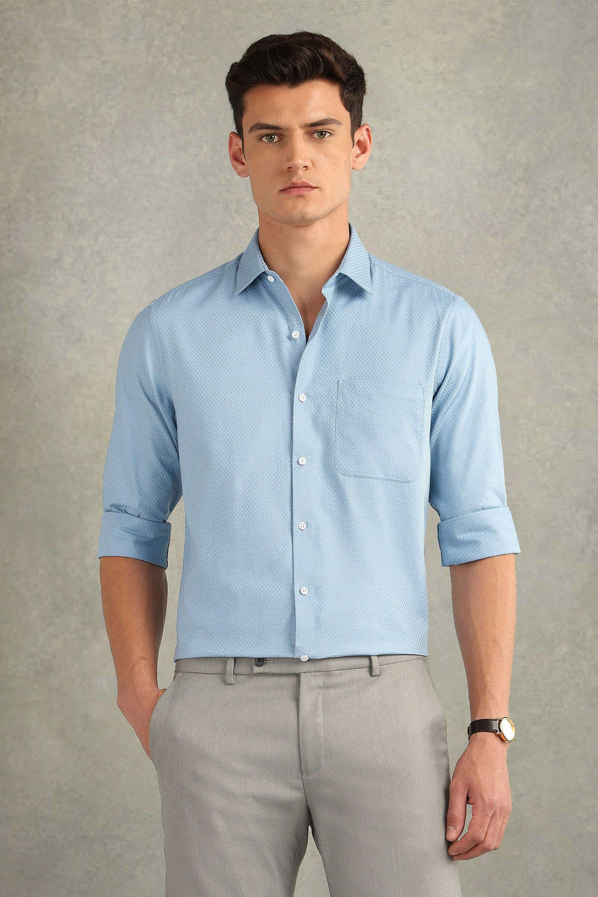 Solid-Cotton-Regular-Fit-Men-s-Formal-Shirt