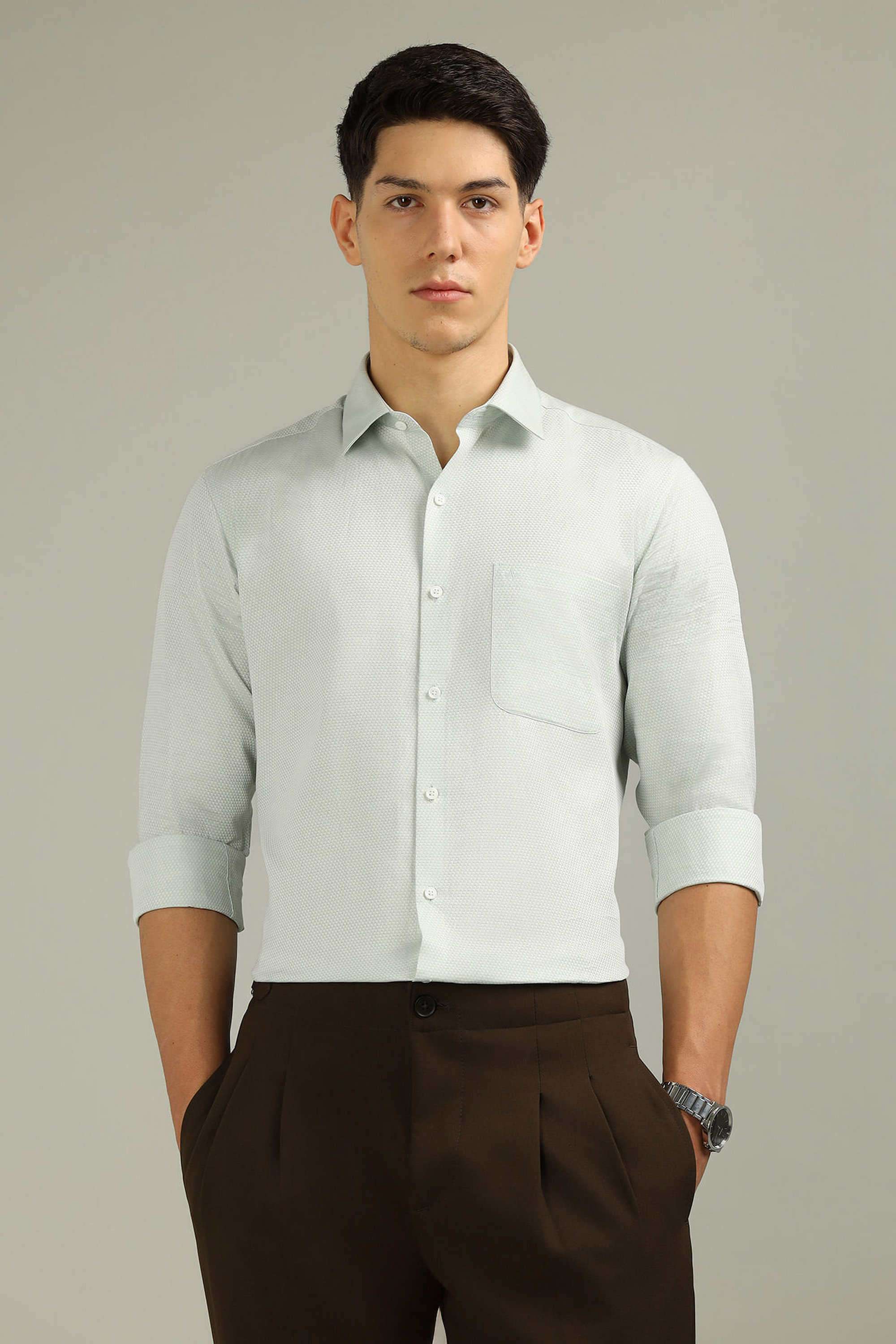Solid-Cotton-Regular-Fit-Men-s-Shirt