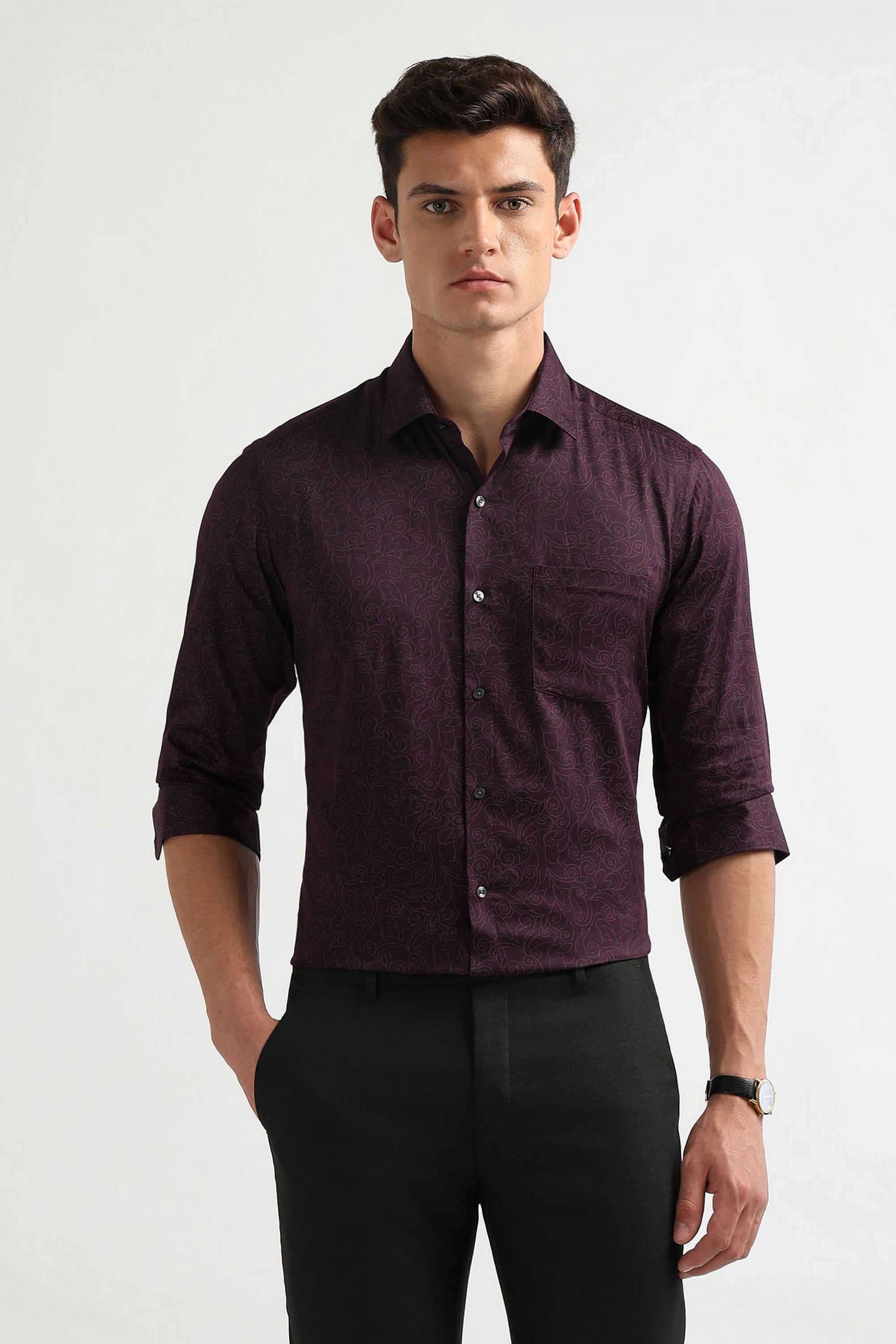 Printed-Cotton-Slim-Fit-Men-s-Casual-Shirt