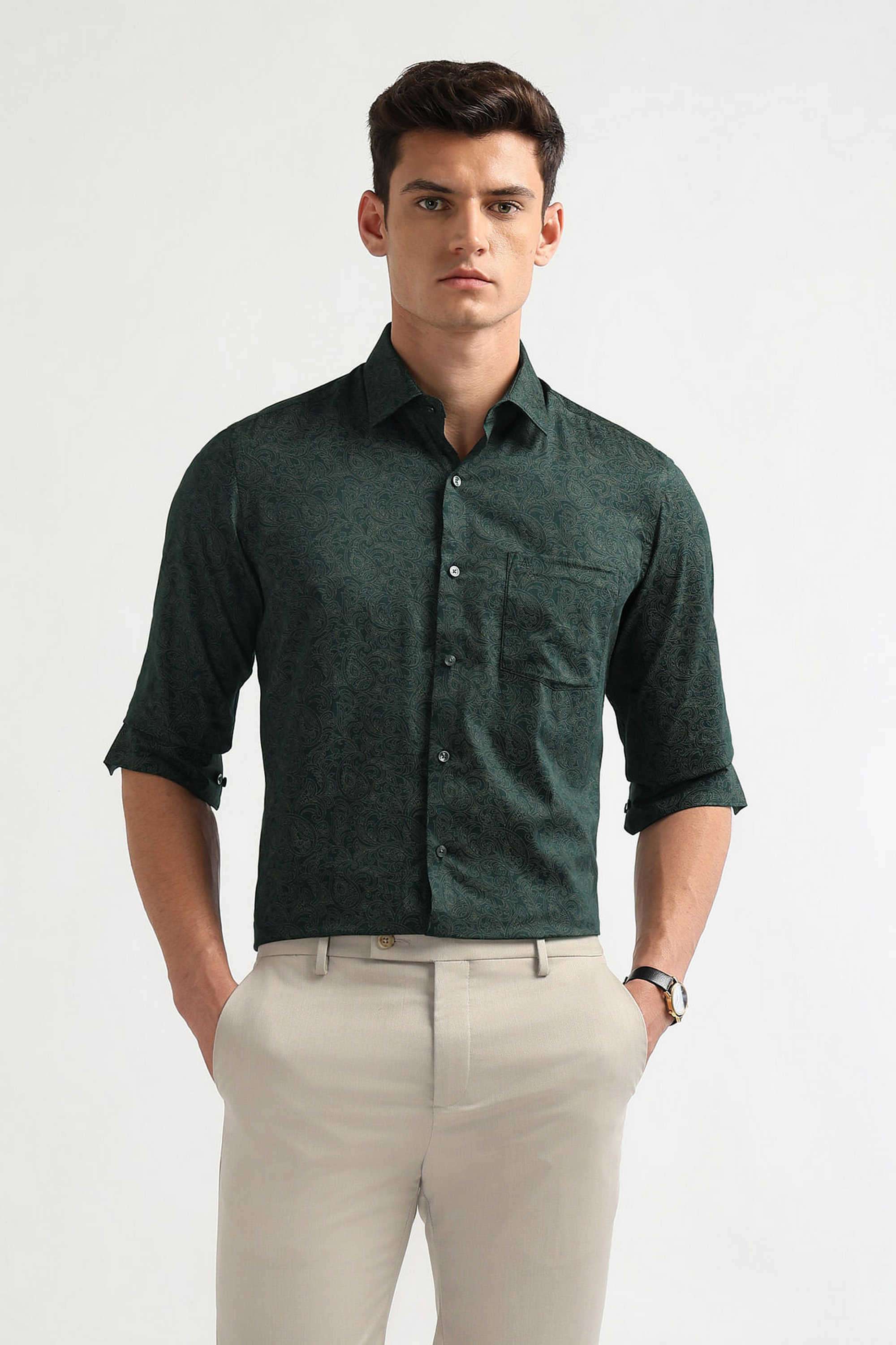 Printed-Cotton-Slim-Fit-Men-s-Casual-Shirt