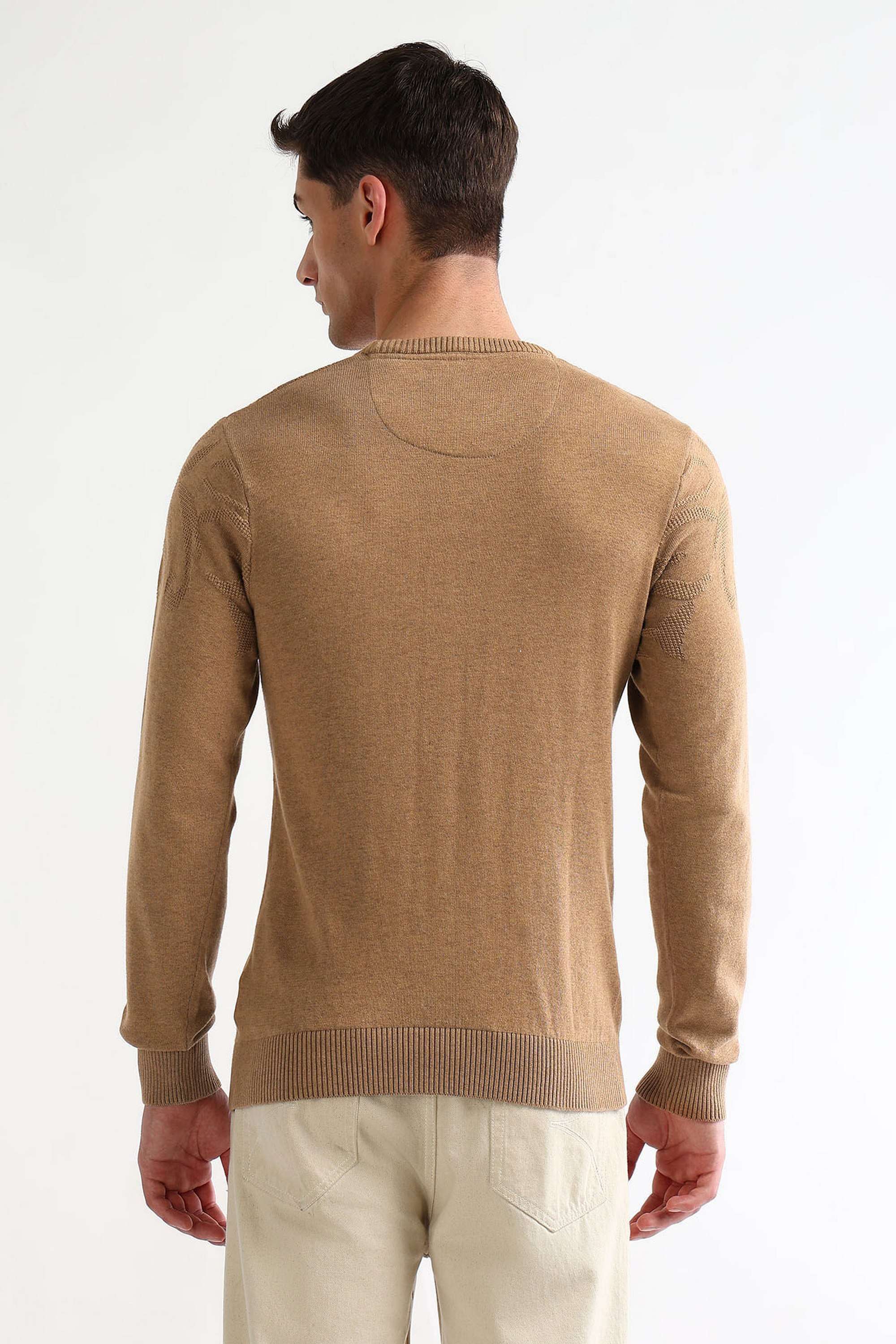Solid-Cotton-Blend-Regular-Fit-Men-s-Sweater
