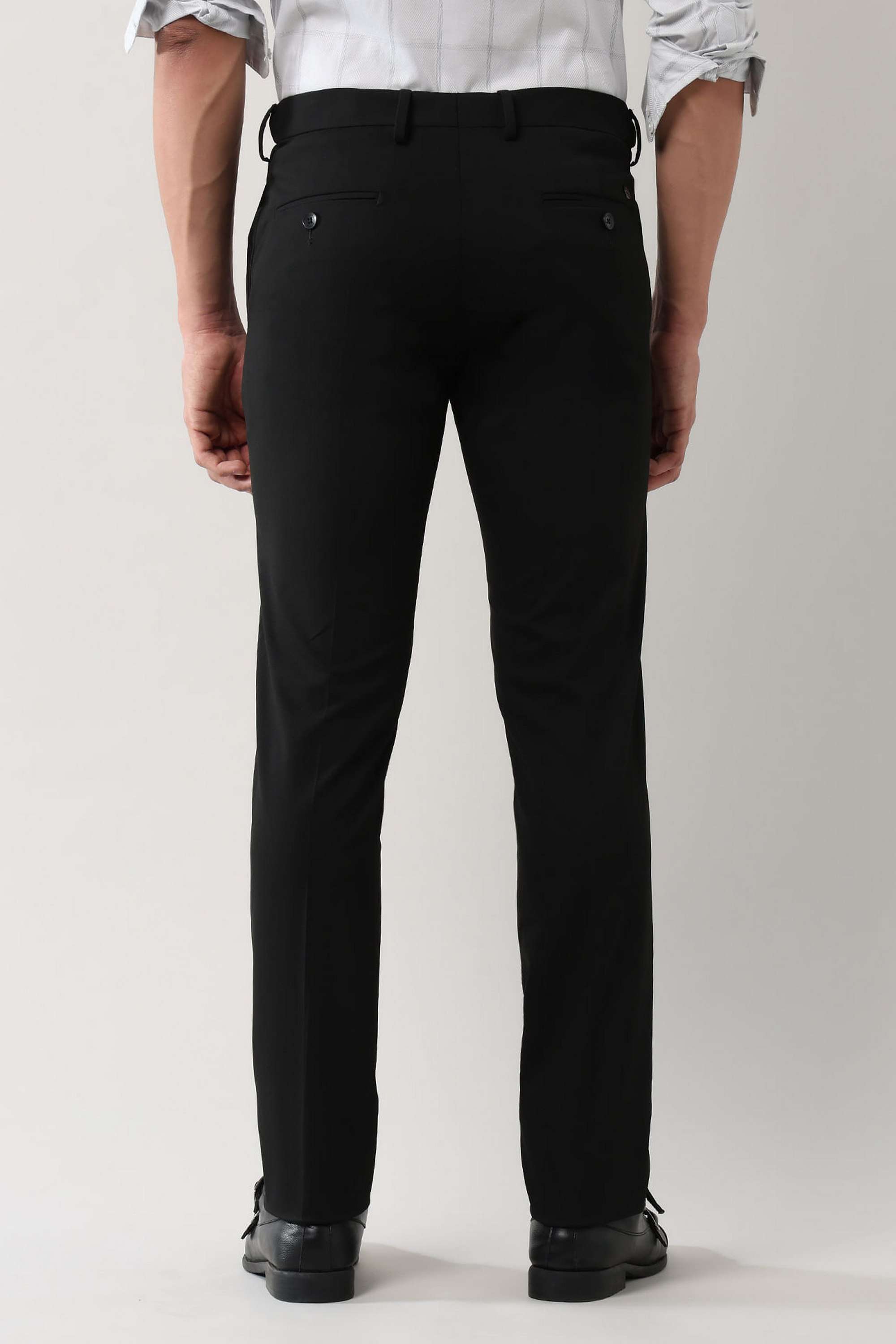 Dobby-Blended-Fabric-Regular-Fit-Men-s-Casual-Wear-Trousers