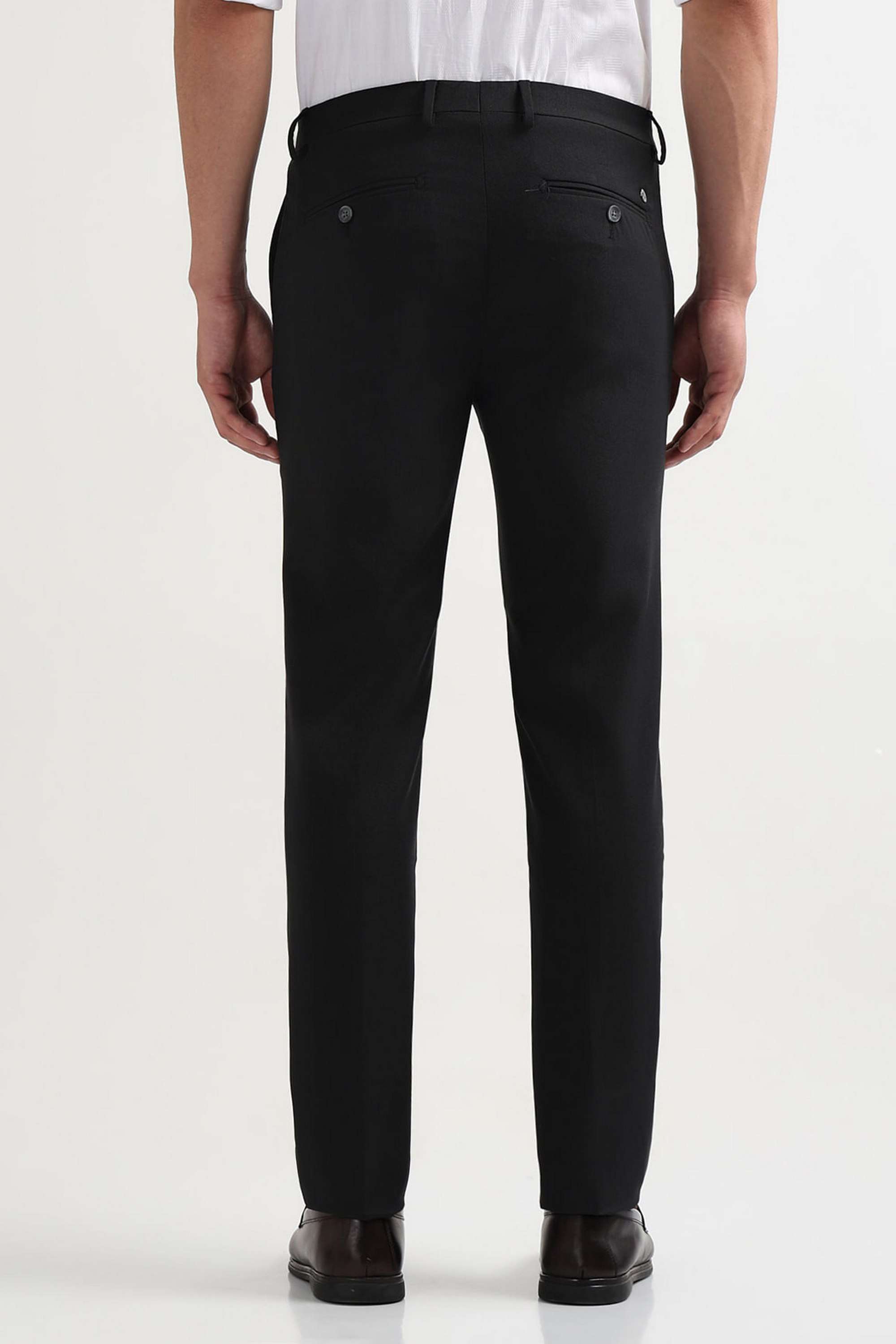 Textured-Blended-Fabric-Slim-Fit-Men-s-Casual-Wear-Trousers