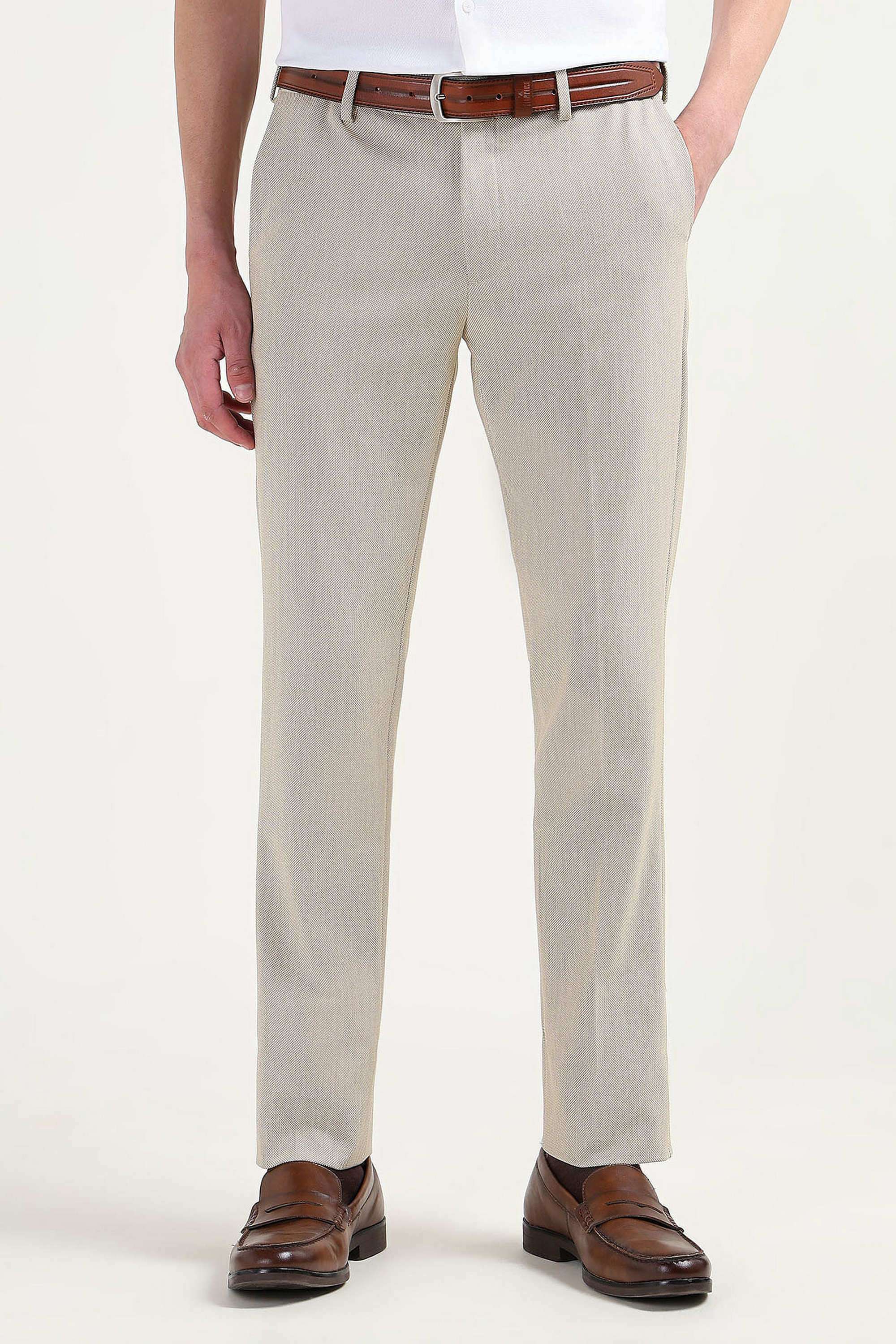 Textured-Poly-Cotton-Regular-Fit-Men-Formal-Wear-Trousers