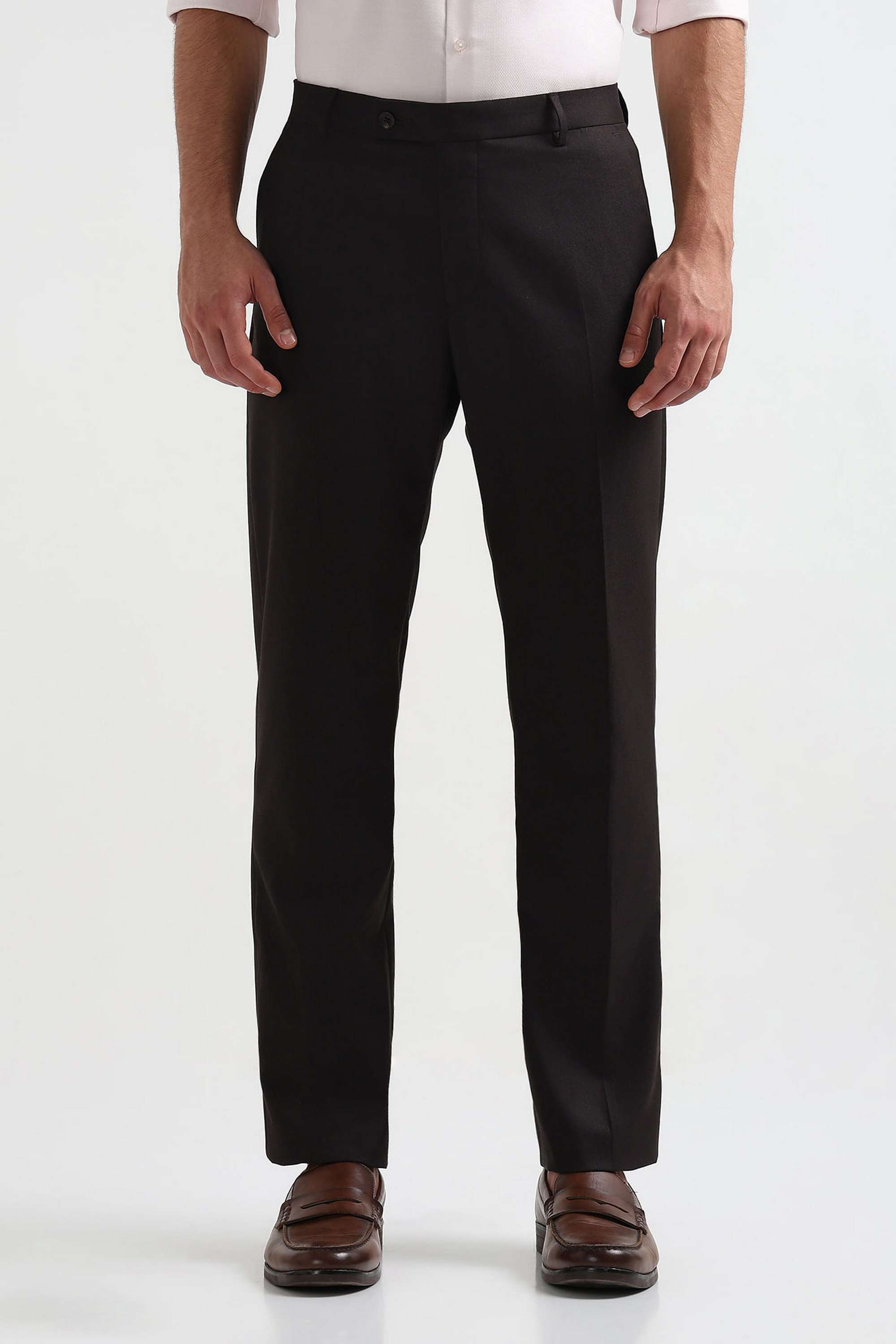 Textured-Blended-Fabric-Regular-Fit-Men-s-Casual-Wear-Trousers
