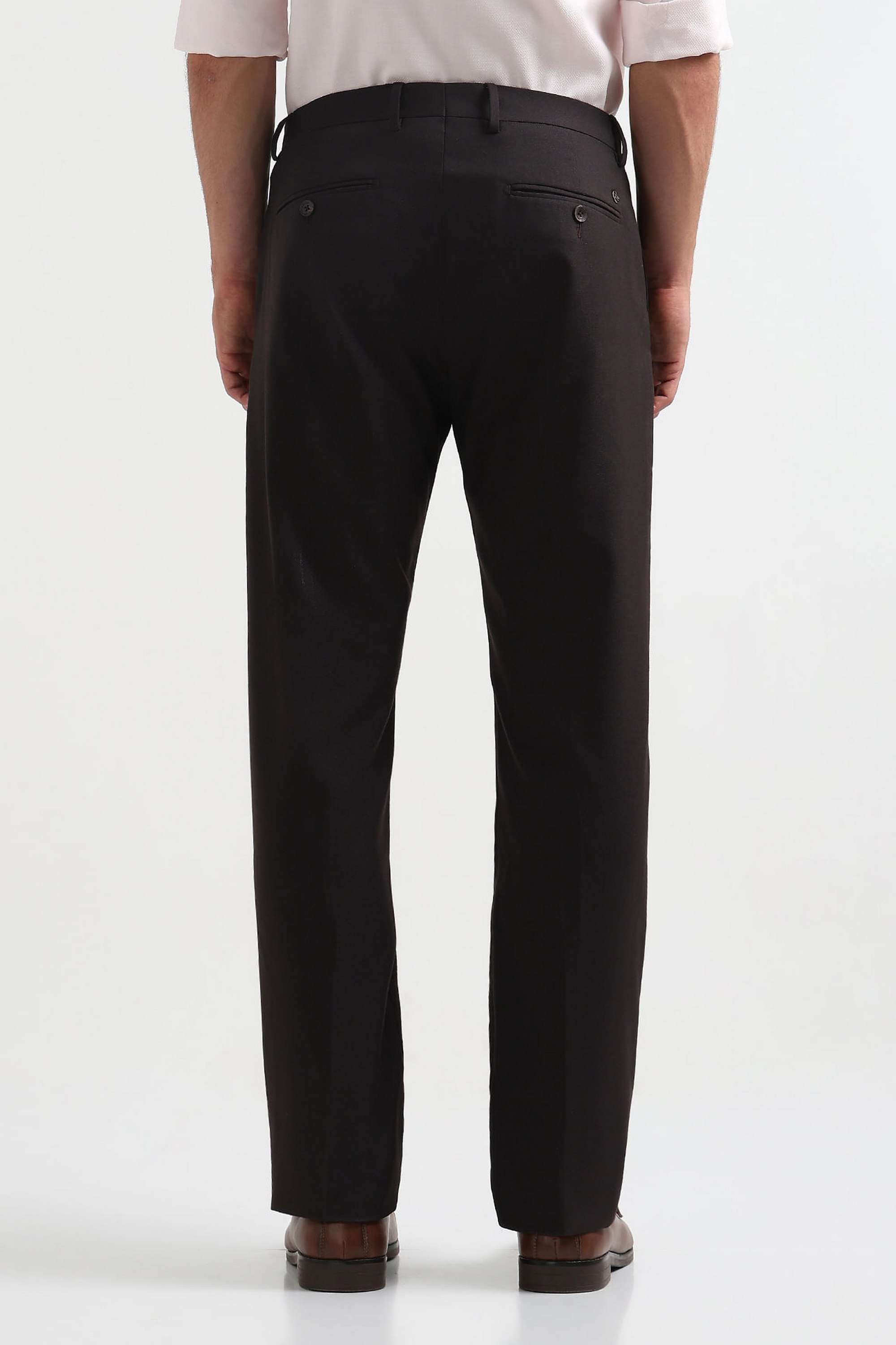 Textured-Blended-Fabric-Regular-Fit-Men-s-Casual-Wear-Trousers