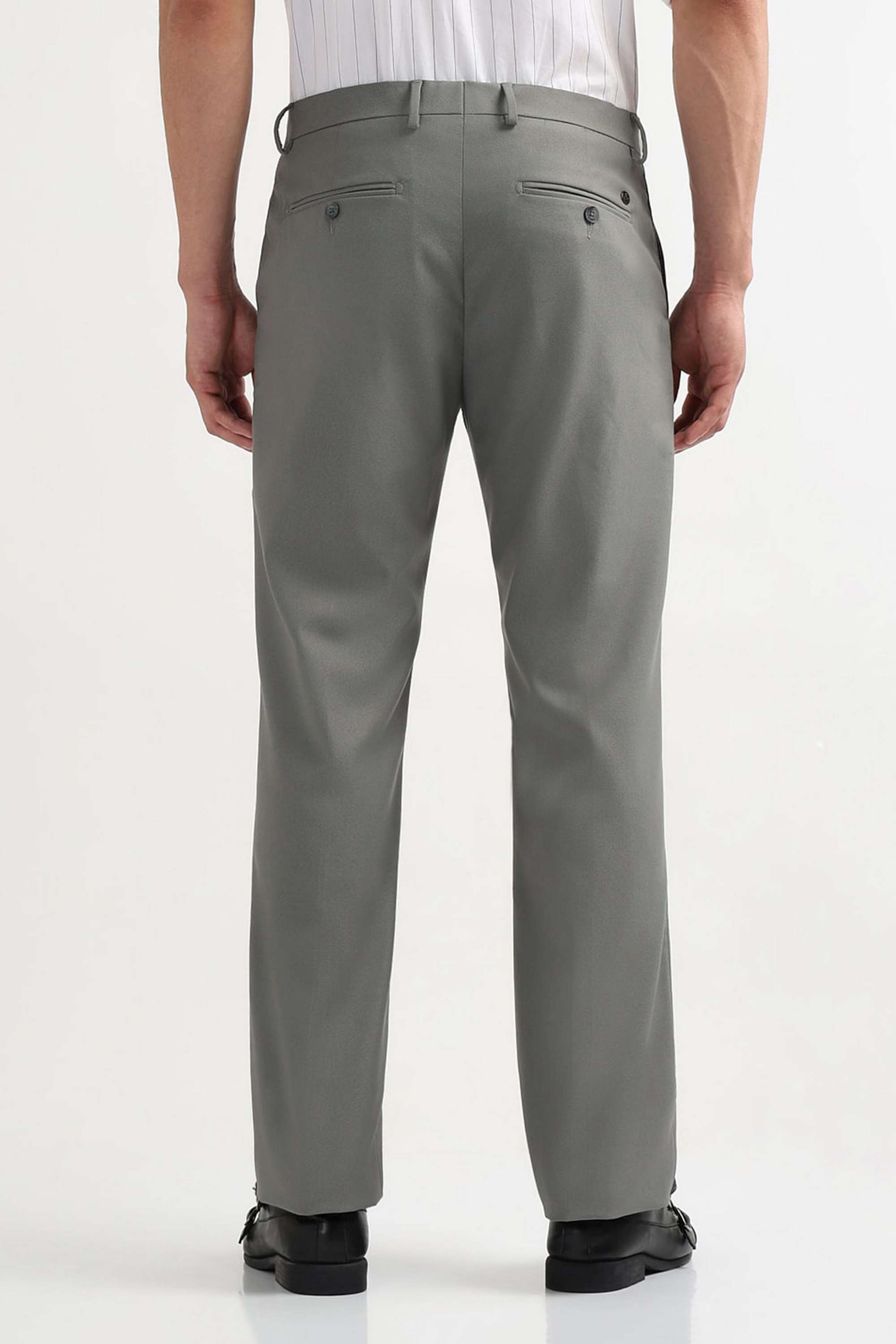 Textured-Blended-Fabric-Regular-Fit-Men-s-Casual-Wear-Trousers