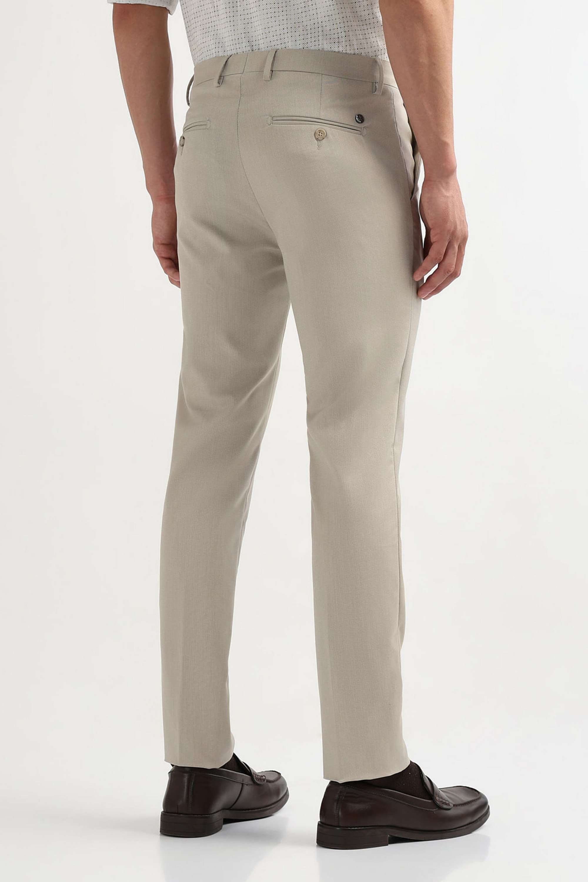Textured-Blended-Fabric-Slim-Fit-Men-s-Casual-Wear-Trousers