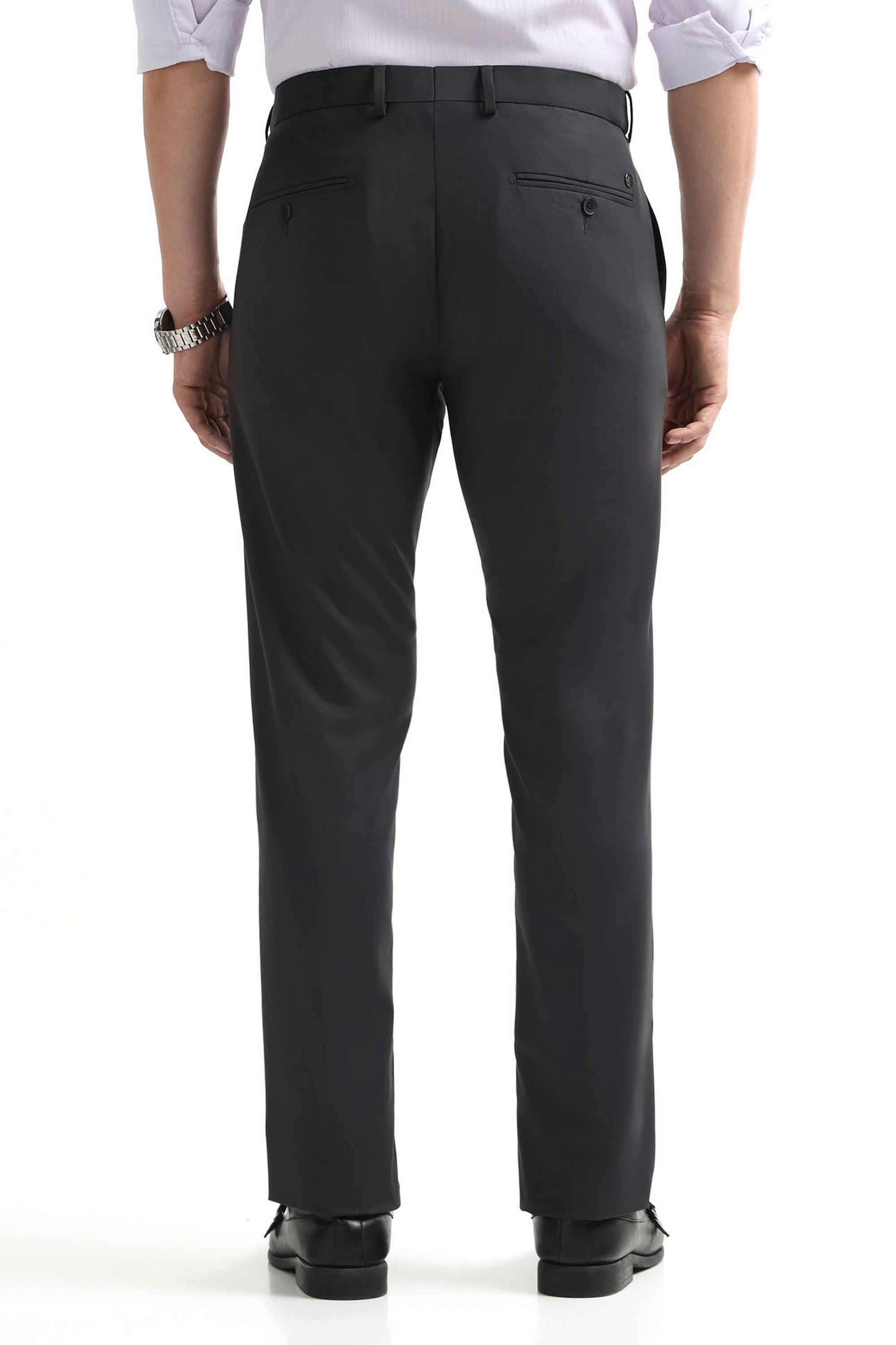 Solid-Polyester-Regular-Fit-Men-Formal-Wear-Trouser