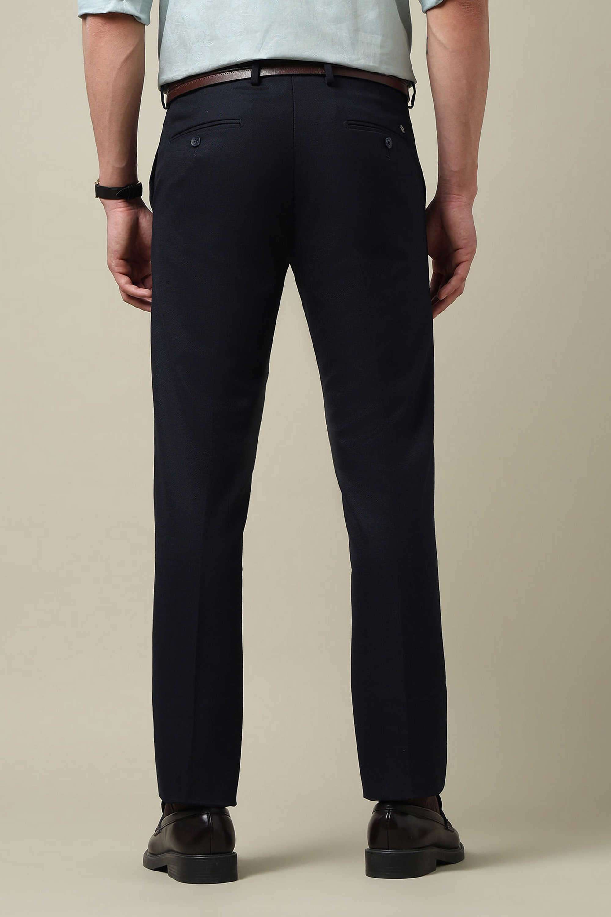 Solid-Blended-Fabric-Regular-Fit-Men-s-Formal-Trousers