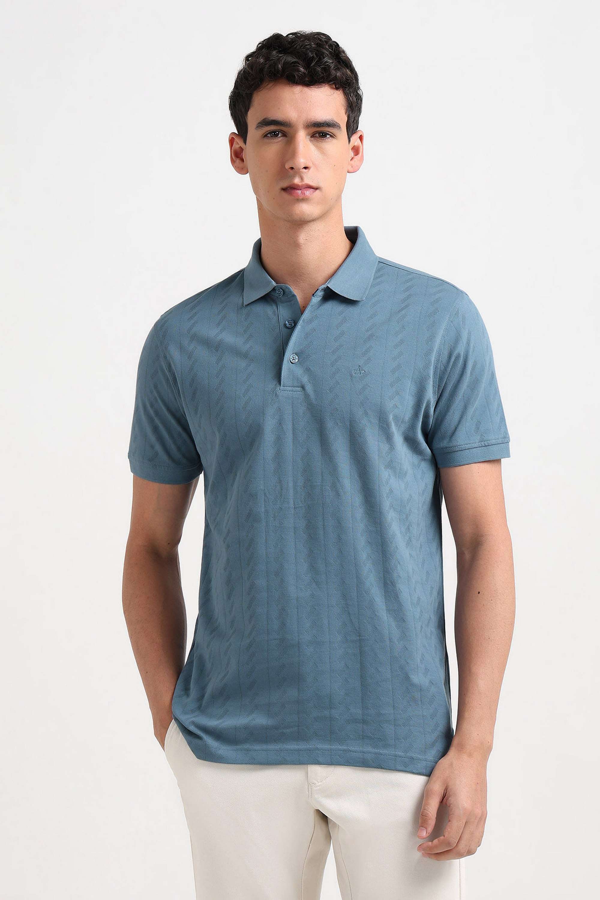 Solid-Cotton-Polo-Men-s-T-Shirt