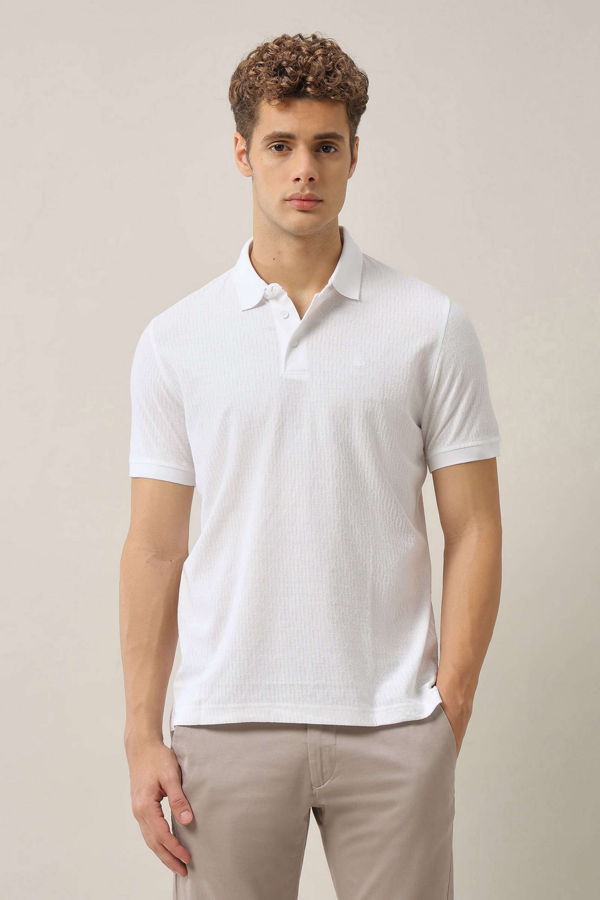 Textured-Cotton-Blend-Round-Neck-Men-s-T-Shirt