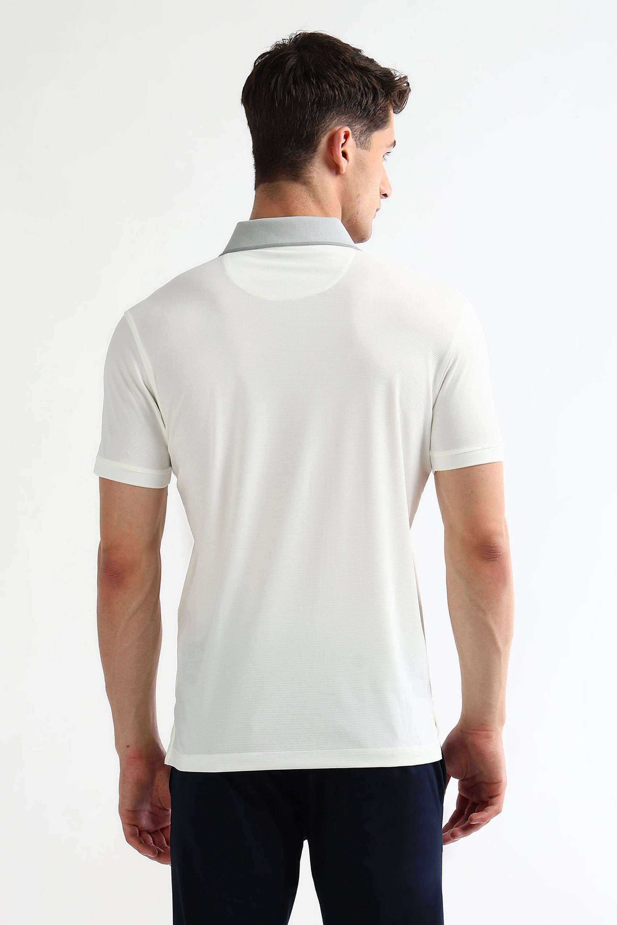 Solid-Cotton-Blend-Polo-Men-s-T-Shirt