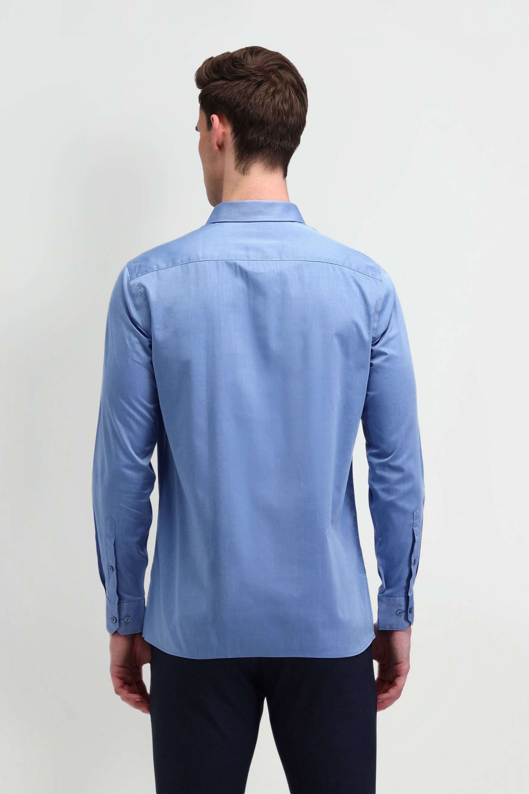 Solid-Cotton-Regular-Fit-Men-s-Shirt