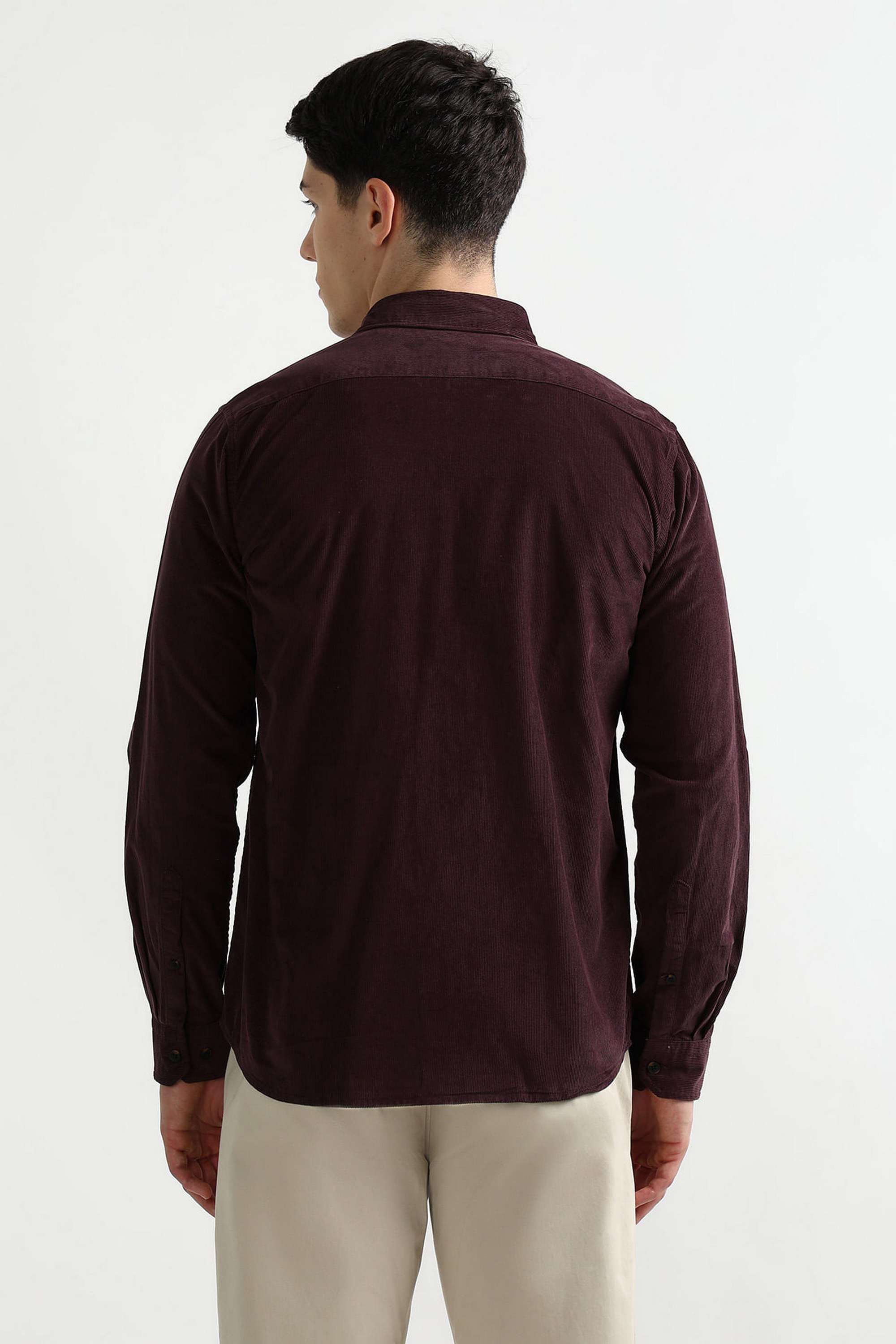 Solid-Cotton-Slim-Fit-Men-s-Shirt