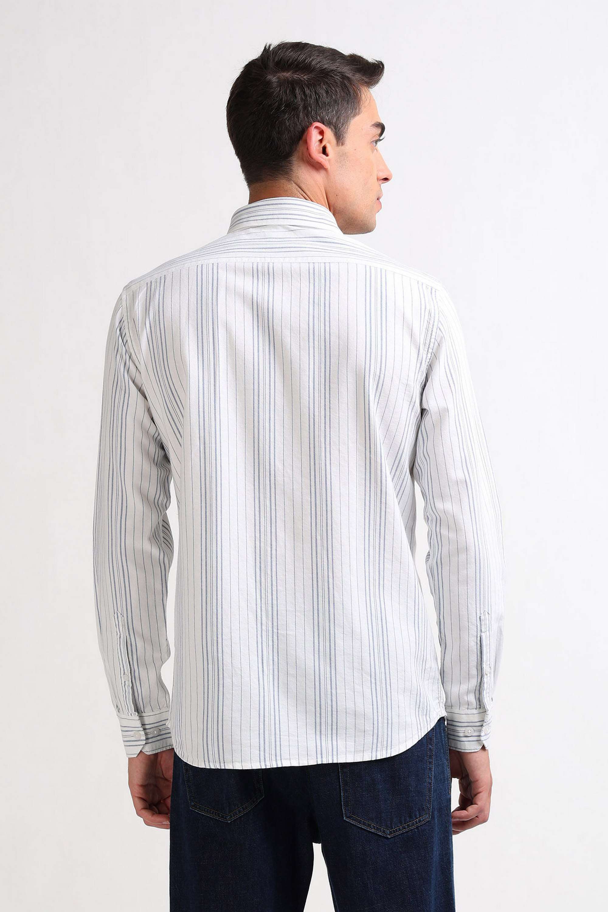 Stripes-Cotton-Regular-Fit-Men-s-Casual-Wear-Shirt