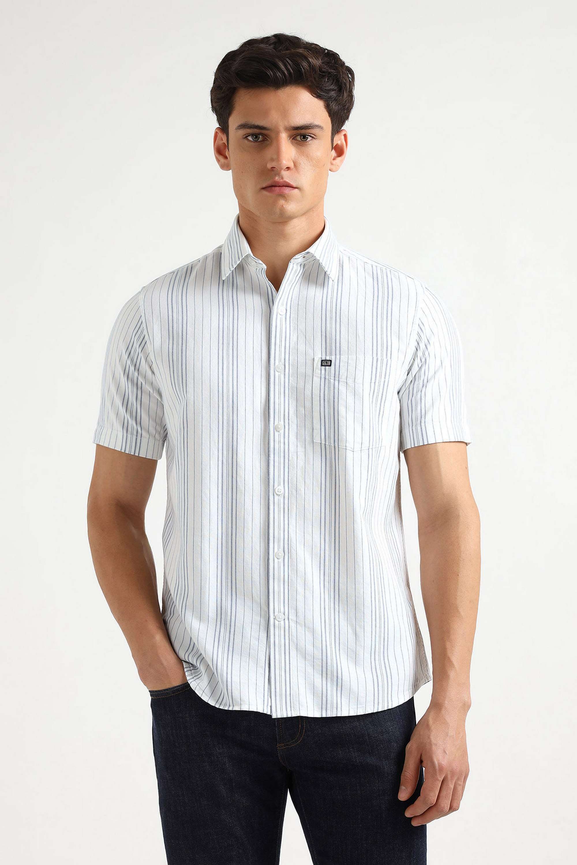 Stripes-Cotton-Regular-Fit-Men-s-Casual-Wear-Shirt