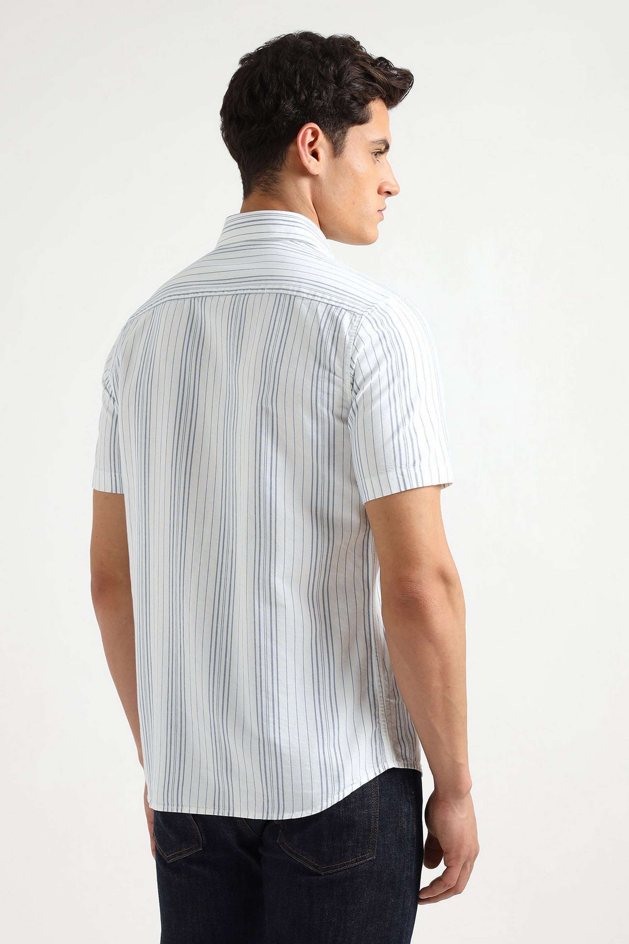 Stripes-Cotton-Regular-Fit-Men-s-Casual-Wear-Shirt