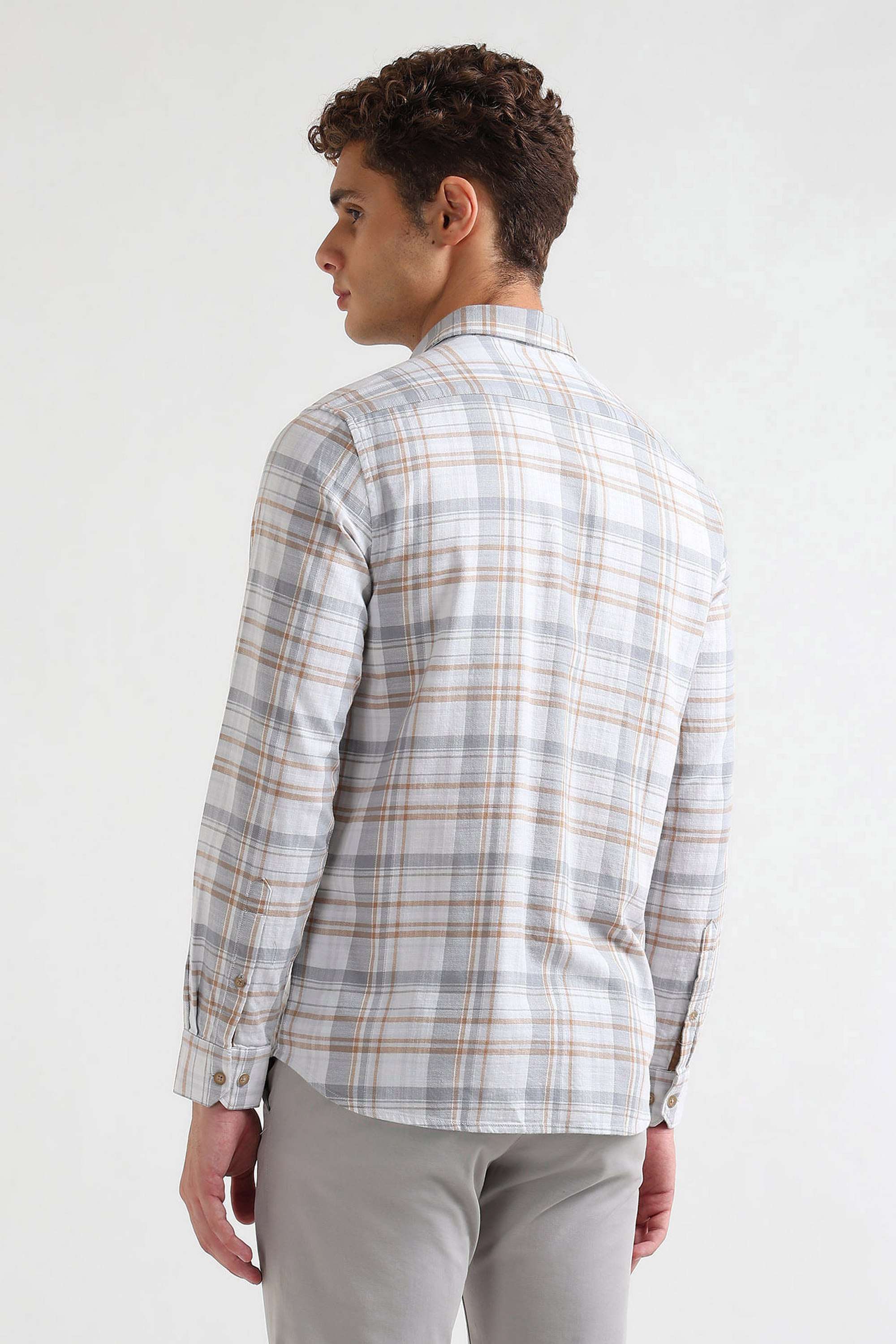 Checks-Pure-Cotton-Men-s-Casual-Wear-Shirt