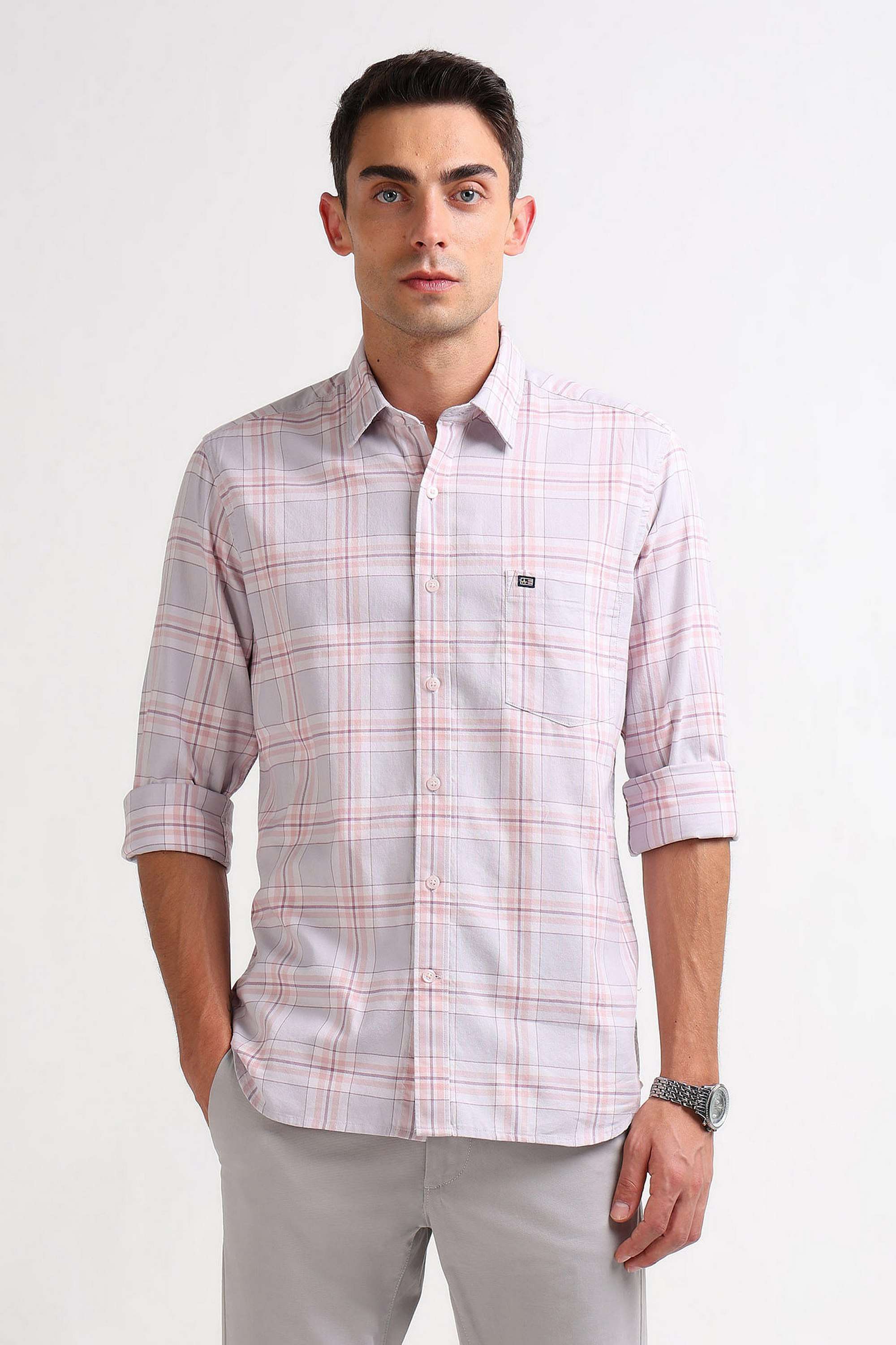 Checks-Cotton-Slim-Fit-Men-s-Casual-Shirt
