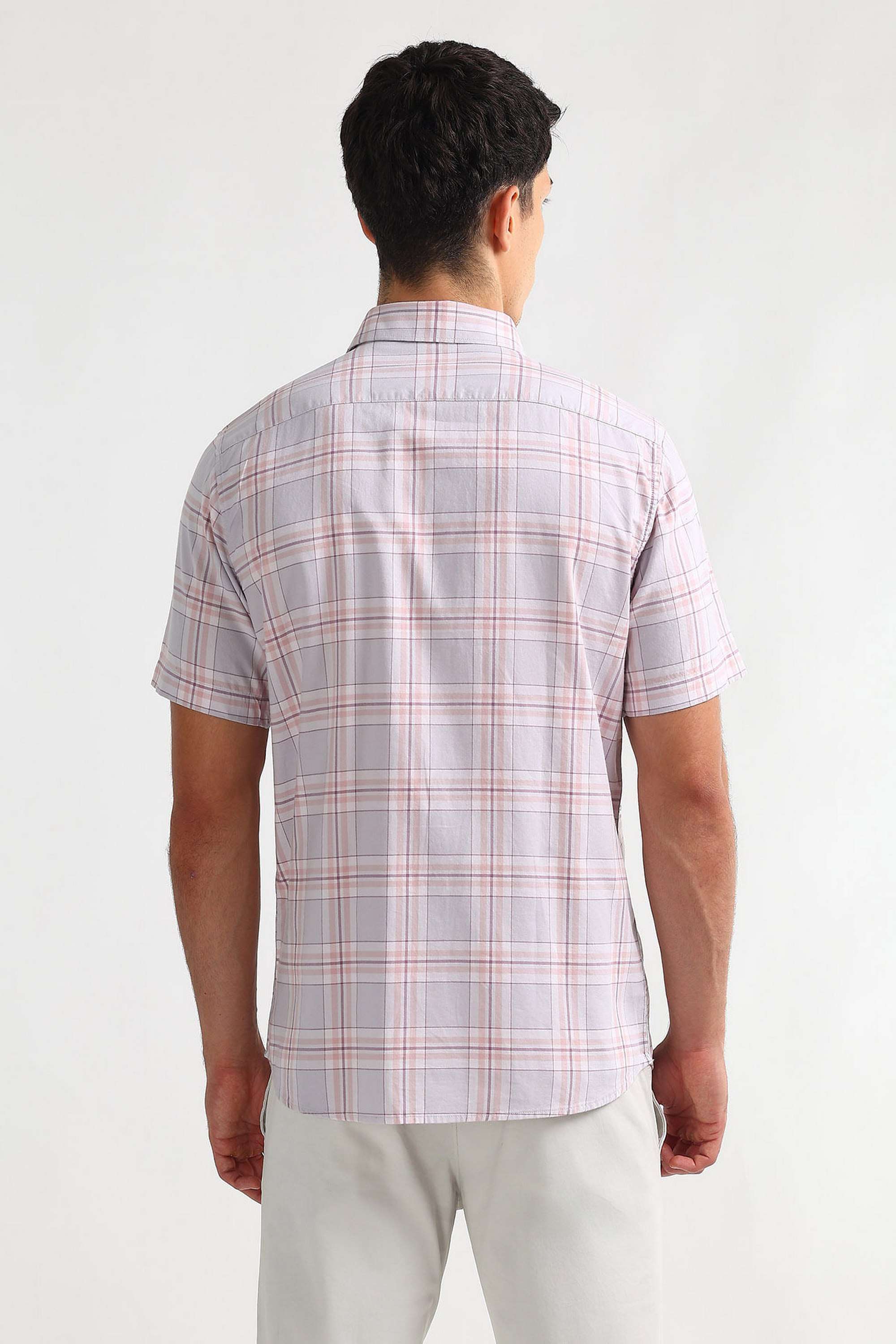 Checks-Cotton-Regular-Fit-Men-s-Casual-Wear-Shirt