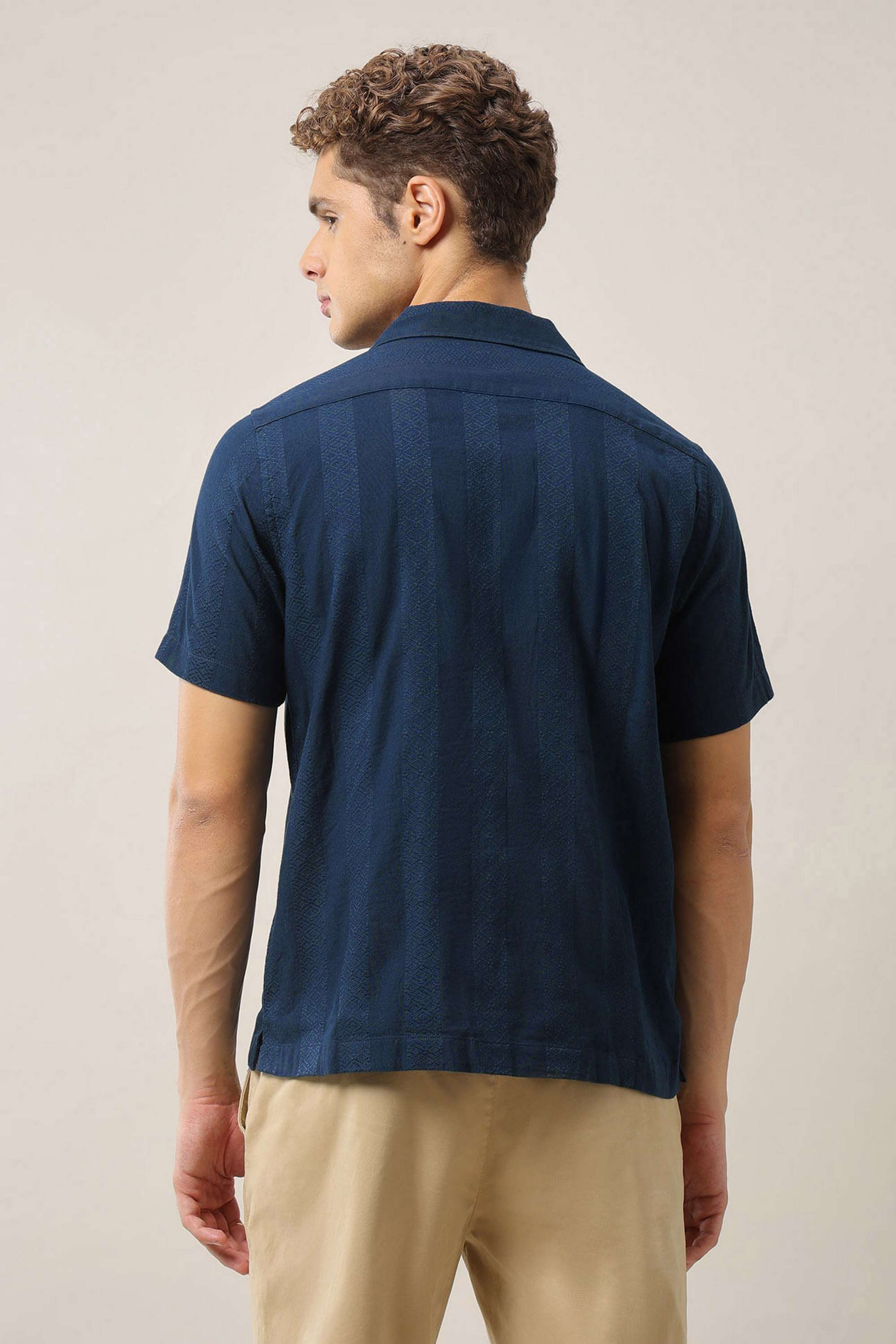 Solid-Pure-Cotton-Men-s-Casual-Wear-Shirt