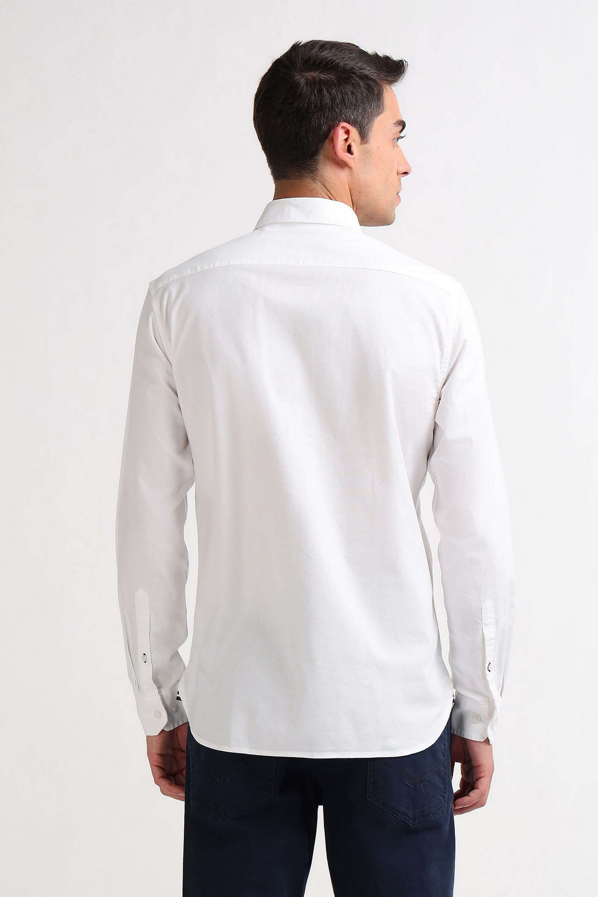 Solid-Cotton-Blend-Slim-Fit-Men-s-Casual-Shirt