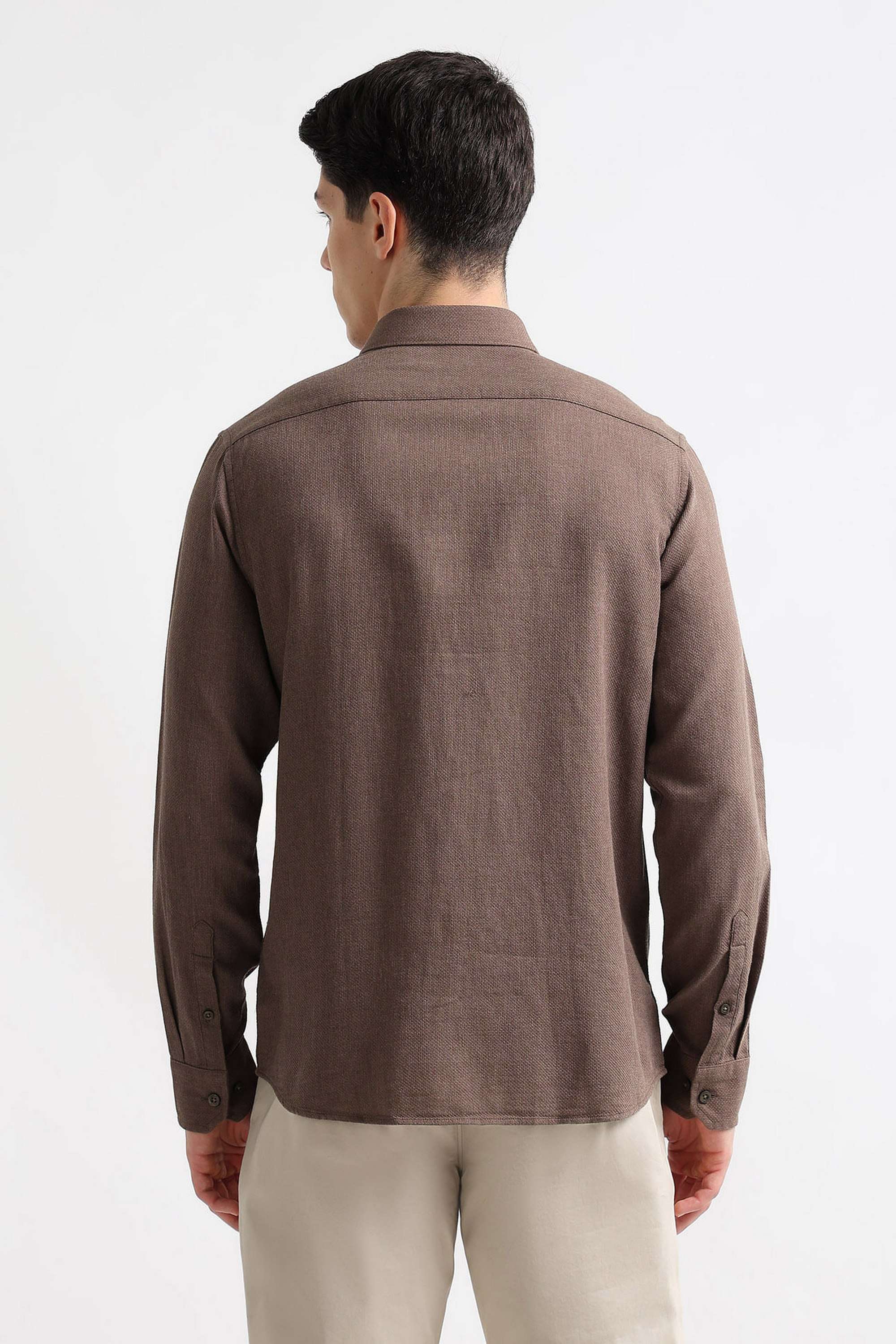 Solid-Cotton-Slim-Fit-Men-s-Shirt