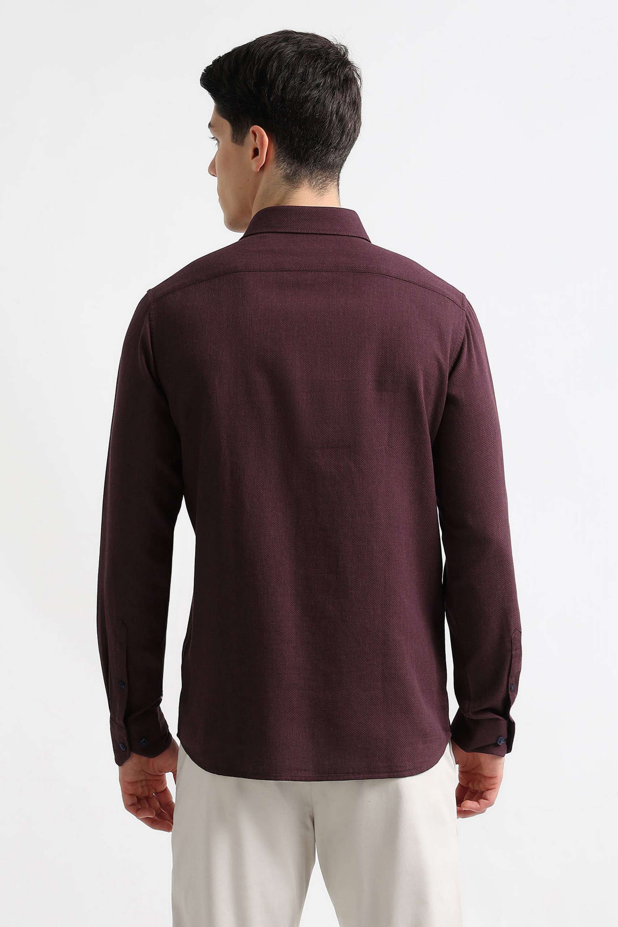 Solid-Cotton-Slim-Fit-Men-s-Shirt